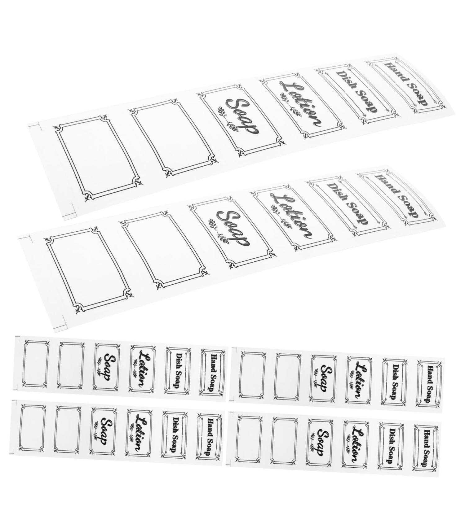 COHEALI 30 Pcs Shampoo Label Drinks Water Bottles Conditioner Travel Conditioner and Lotion Glass As Shownx5pcs 14X5.5CMx5pcs - Buy Online on GoSupps.com