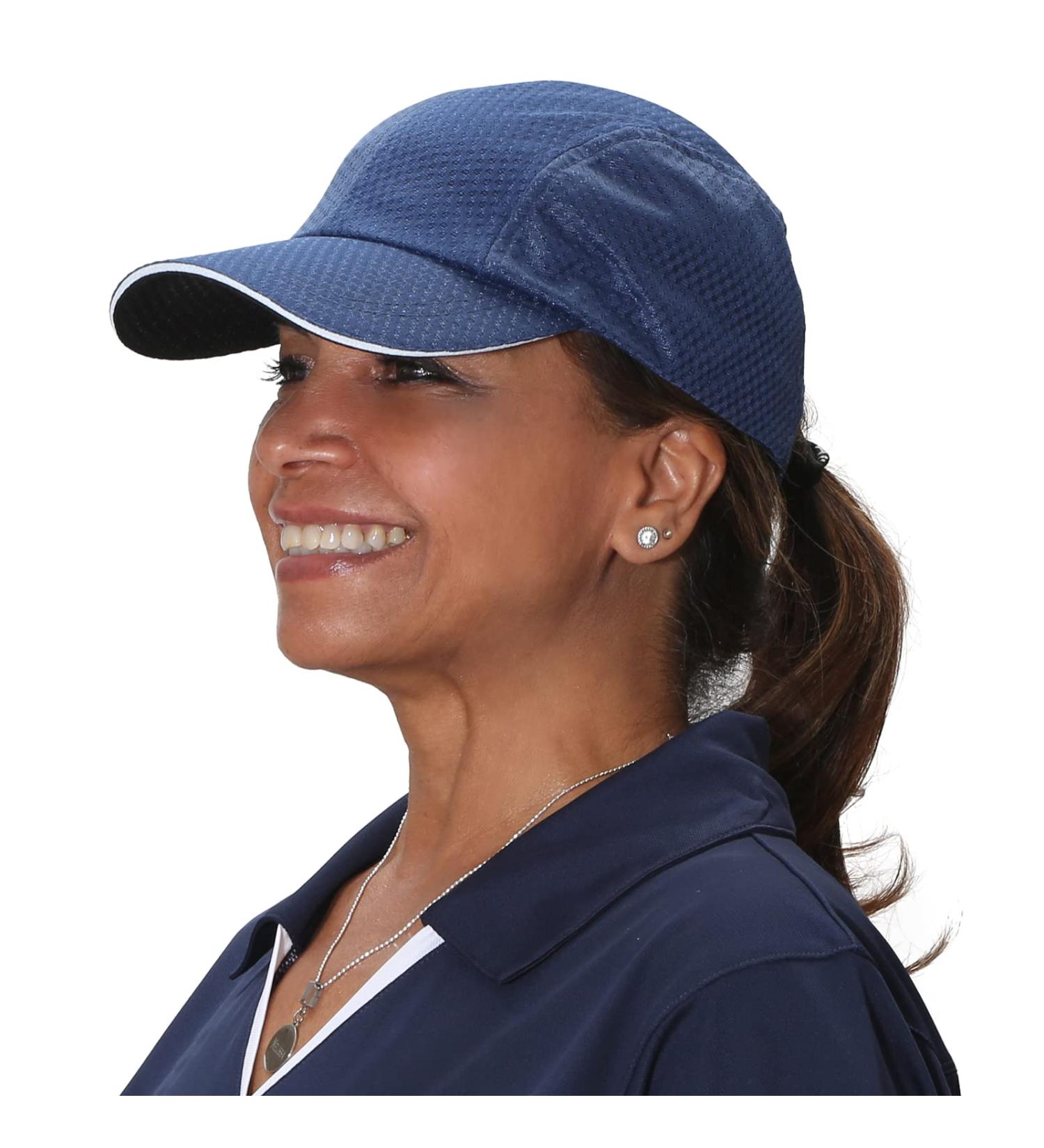 TrailHeads Women's Race Day Running Cap - Navy, One Size | Performance Hat - Buy Online on GoSupps.com
