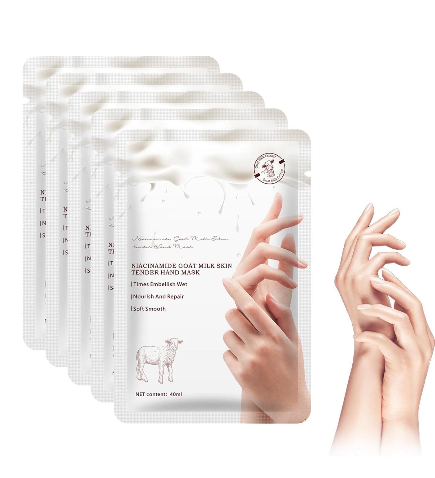 Masques Pour Les Mains La Ch vre Et La Niacinamide 5 Pi ces Hydratation Intense Pour Mains S ches Et Gerc es Masques Spa Pour Mains Douces Et Lisses limine Peaux Mortes - Buy Online on GoSupps.com