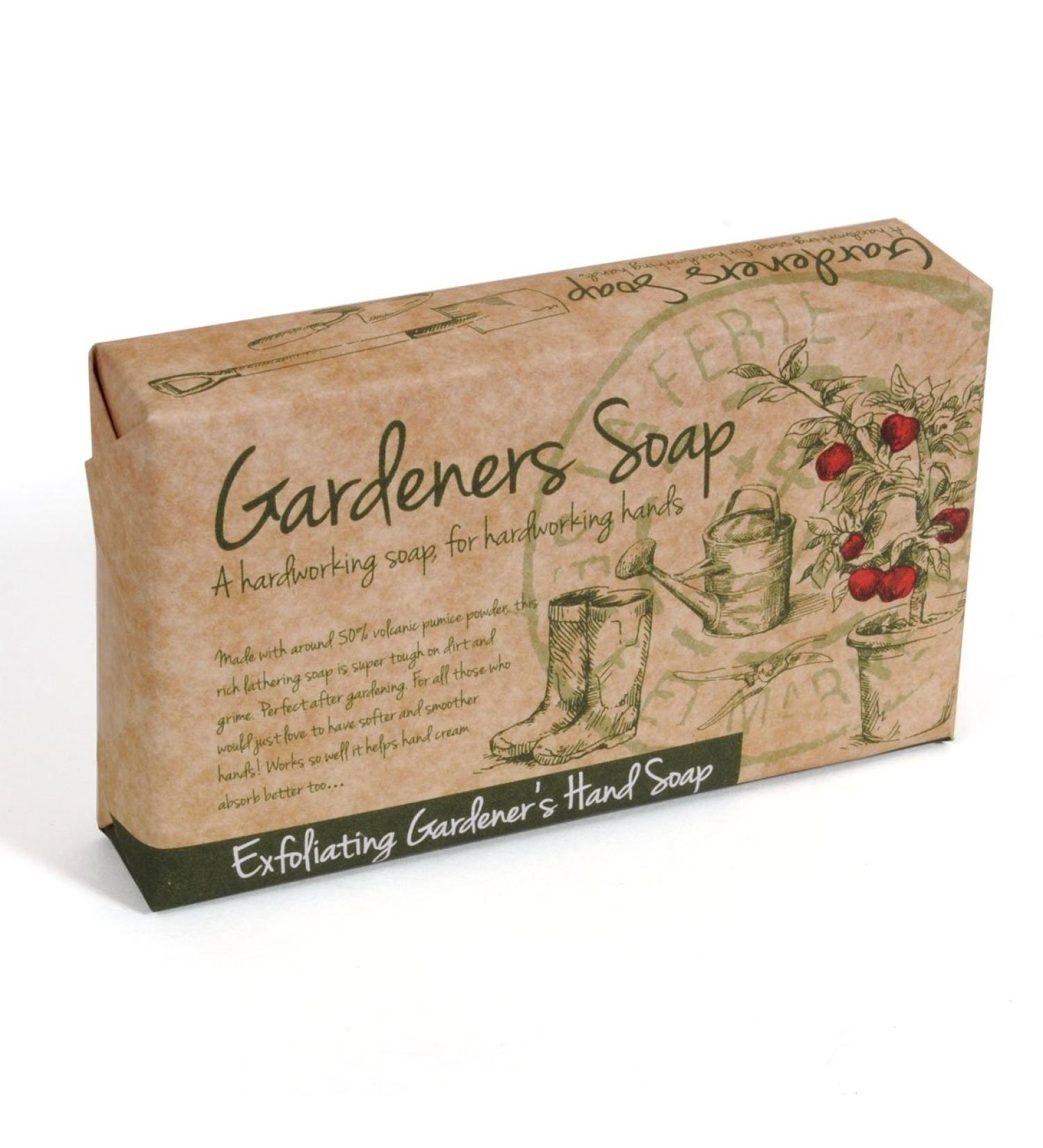 Mint & Geranium Scented Exfoliating Gardener's Soap Slice 120g