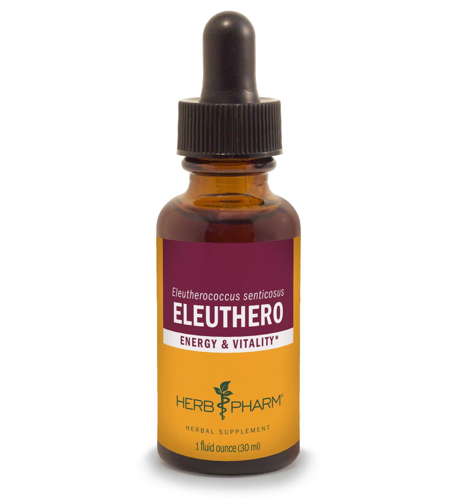 Herb Pharm Eleuthero 1 fl oz - Natural Adaptogen for Stress Relief & Energy Boost - Buy Online on GoSupps.com