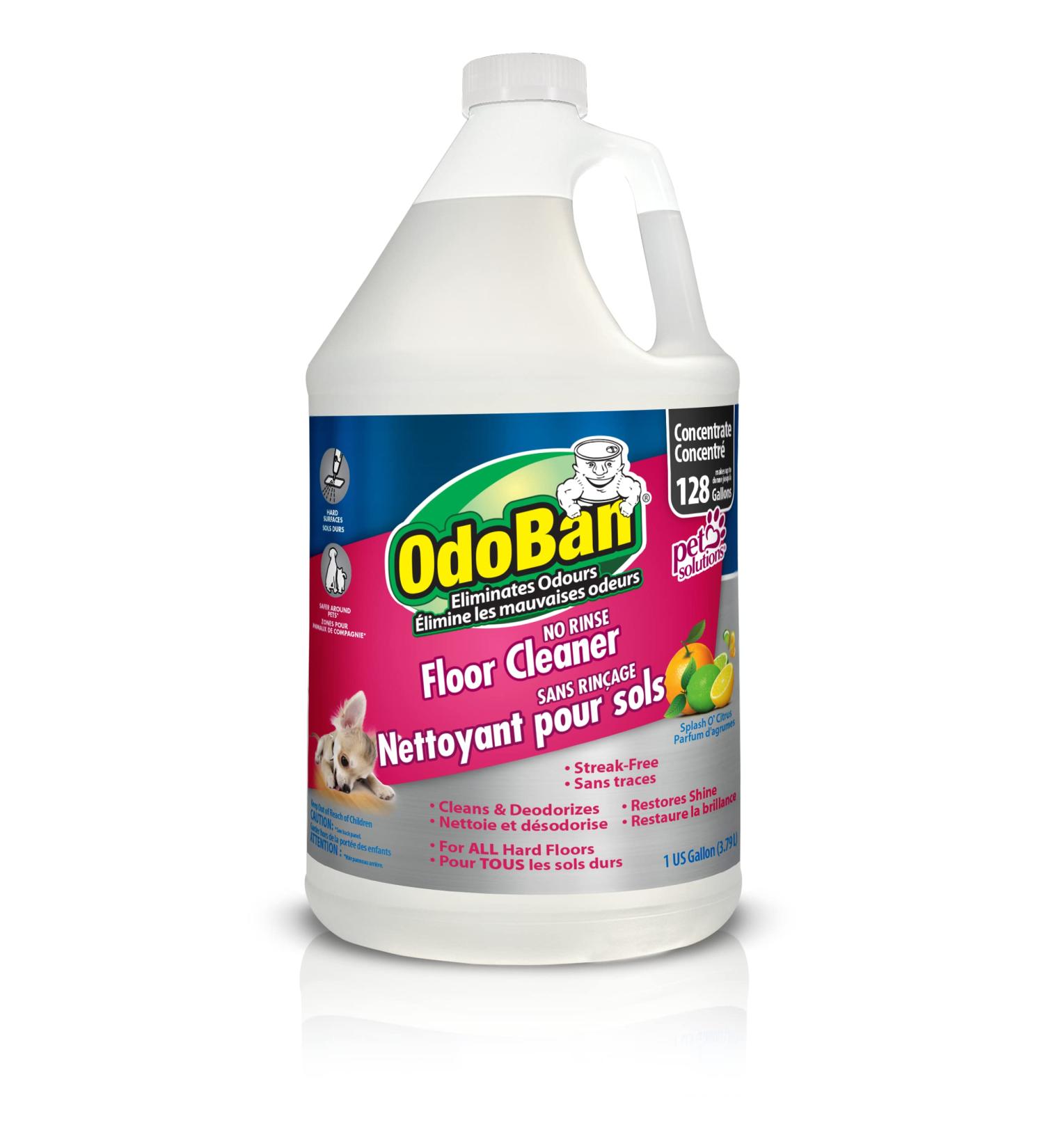 OdoBan No Rinse Concentrated Hardwood and Laminate Floor Cleaner Neutral pH Streak Free Safe for Cleaning All Floors - 1 Gal. (3.79 L) - Buy Online on GoSupps.com