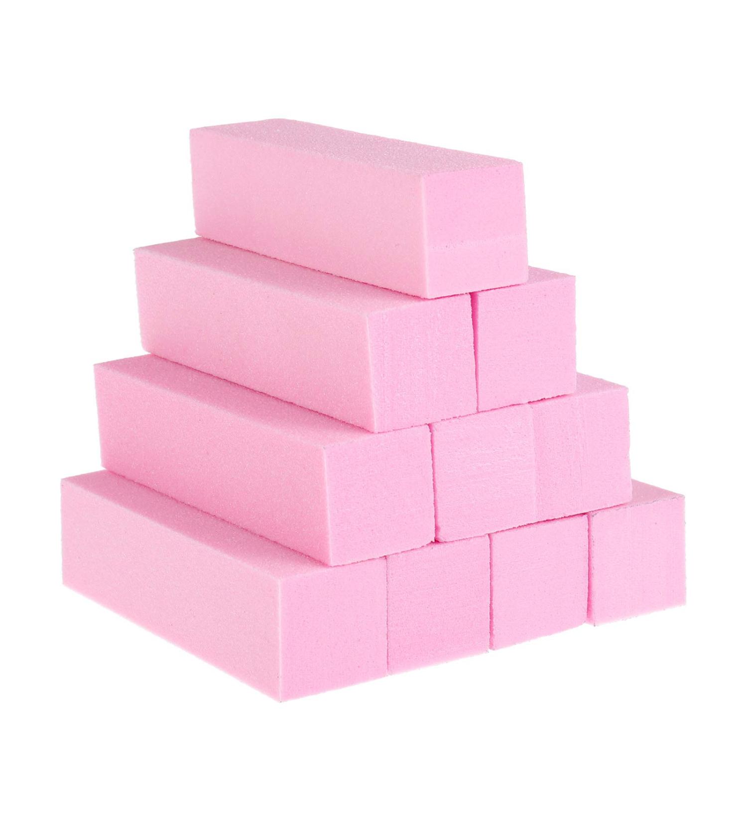 Buy Sussurro 10-Piece Pink Buffer Grinding Blocks for Nail Design | Nail Files & Polishing Blocks | Grit 120 for Professional Results - Buy Online on GoSupps.com