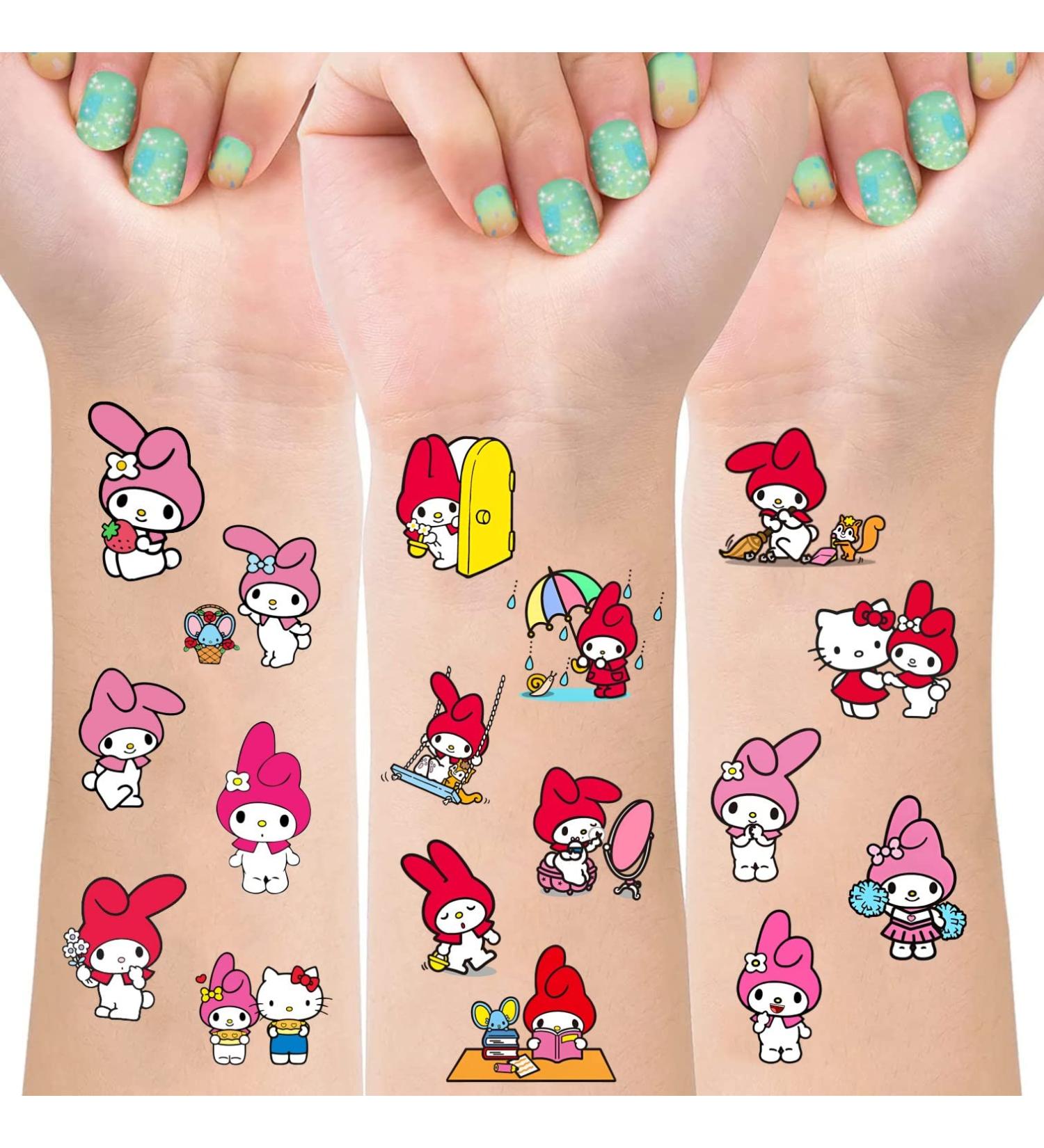 8 Sheets Melody Temporary Tattoos for Kids | My Melody Birthday Party Supplies & Favors - Buy Online on GoSupps.com