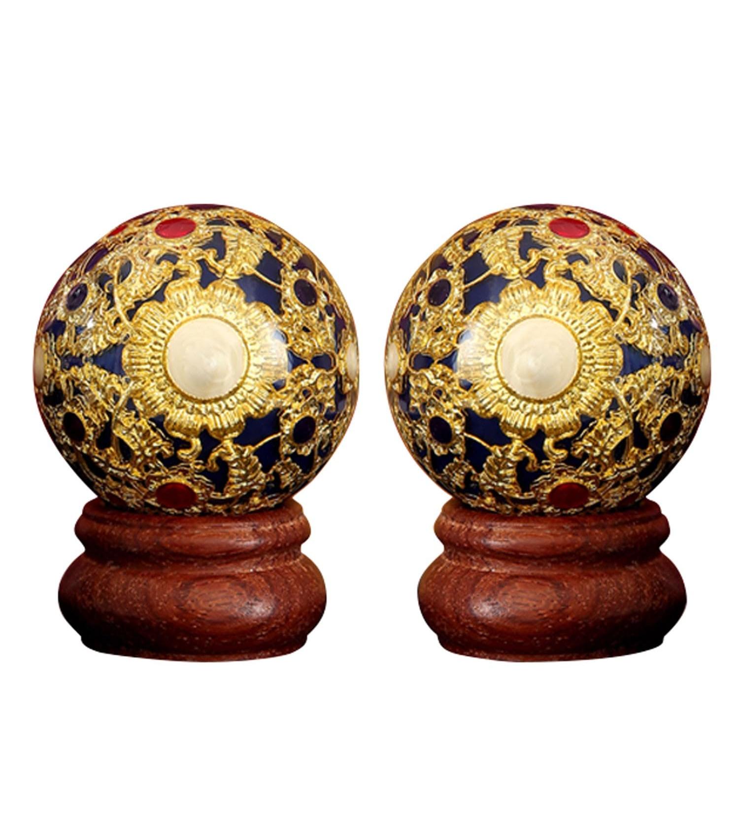 UNbit Baoding Ball Stress Ball & Magnetic Ball Stretcher - Perfect for Stress Relief & Driving | Golden Yonggu Guotai - Buy Online on GoSupps.com