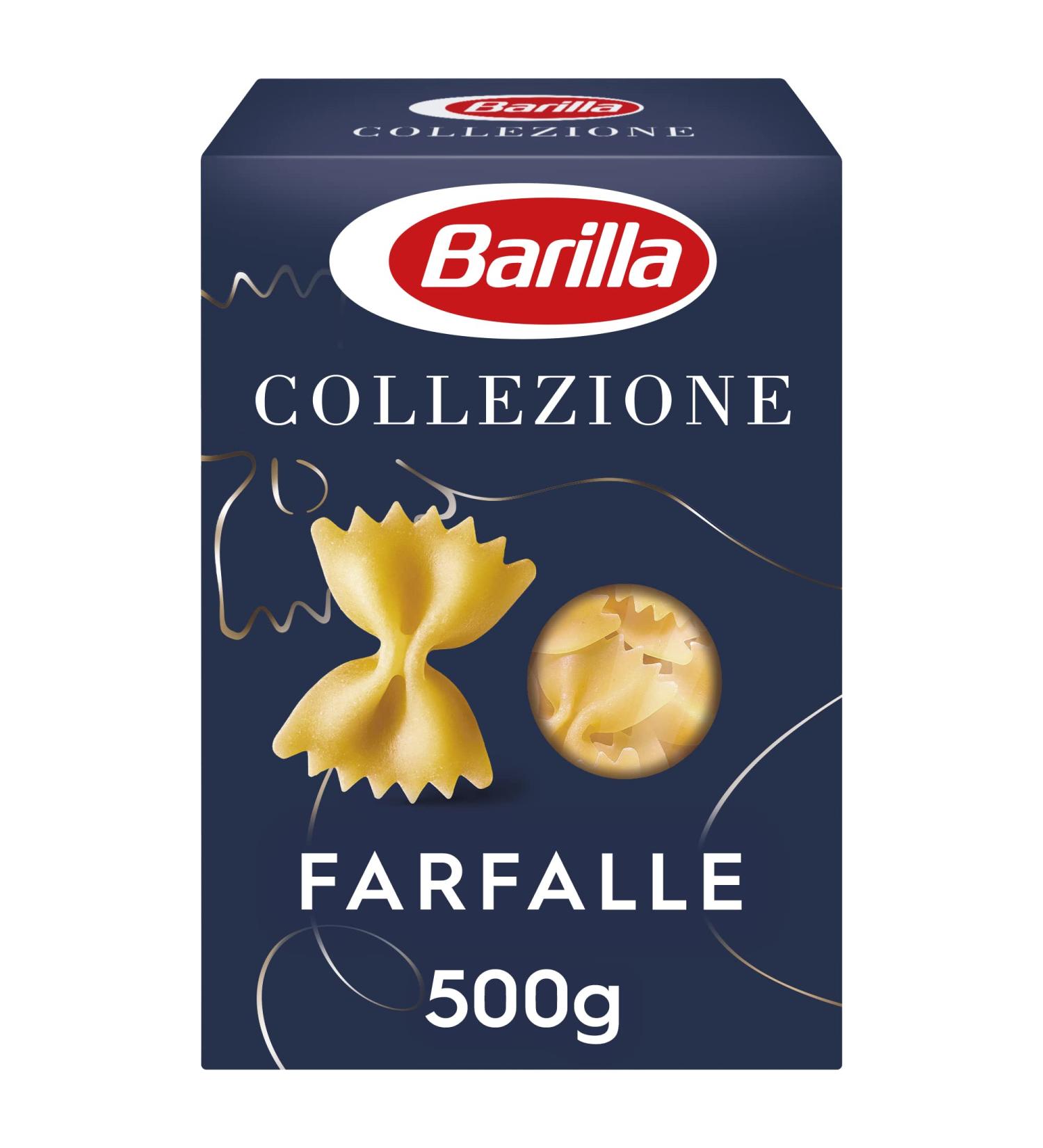 Barilla Collezione Farfalle Pasta - 500g High-Quality Durum Wheat | Always Al Dente | International Shipping - Buy Online on GoSupps.com