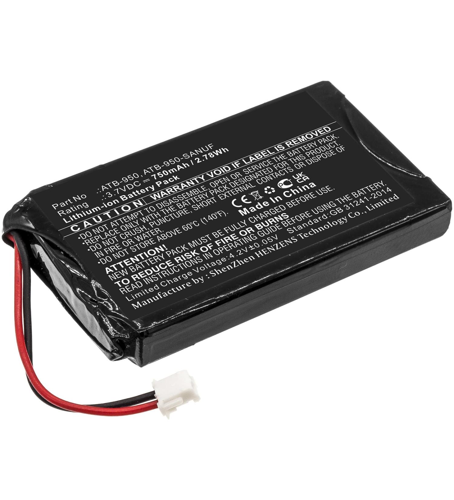 Buy Synergy Digital Remote Control Battery - Compatible with RTI T1 750mAh Ultra High Capacity Replacement for RTI ATB-950 - Worldwide Shipping - Buy Online on GoSupps.com