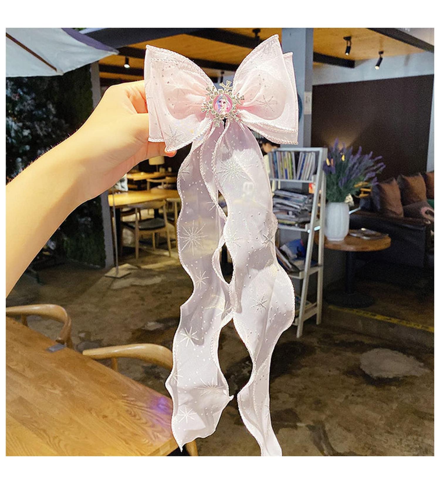 Hair Clips Cute colorful chiffon bow ribbon hairpin sweet hair accessories headband hairpin Blue Hair Clips (Size : 5) - Buy Online on GoSupps.com