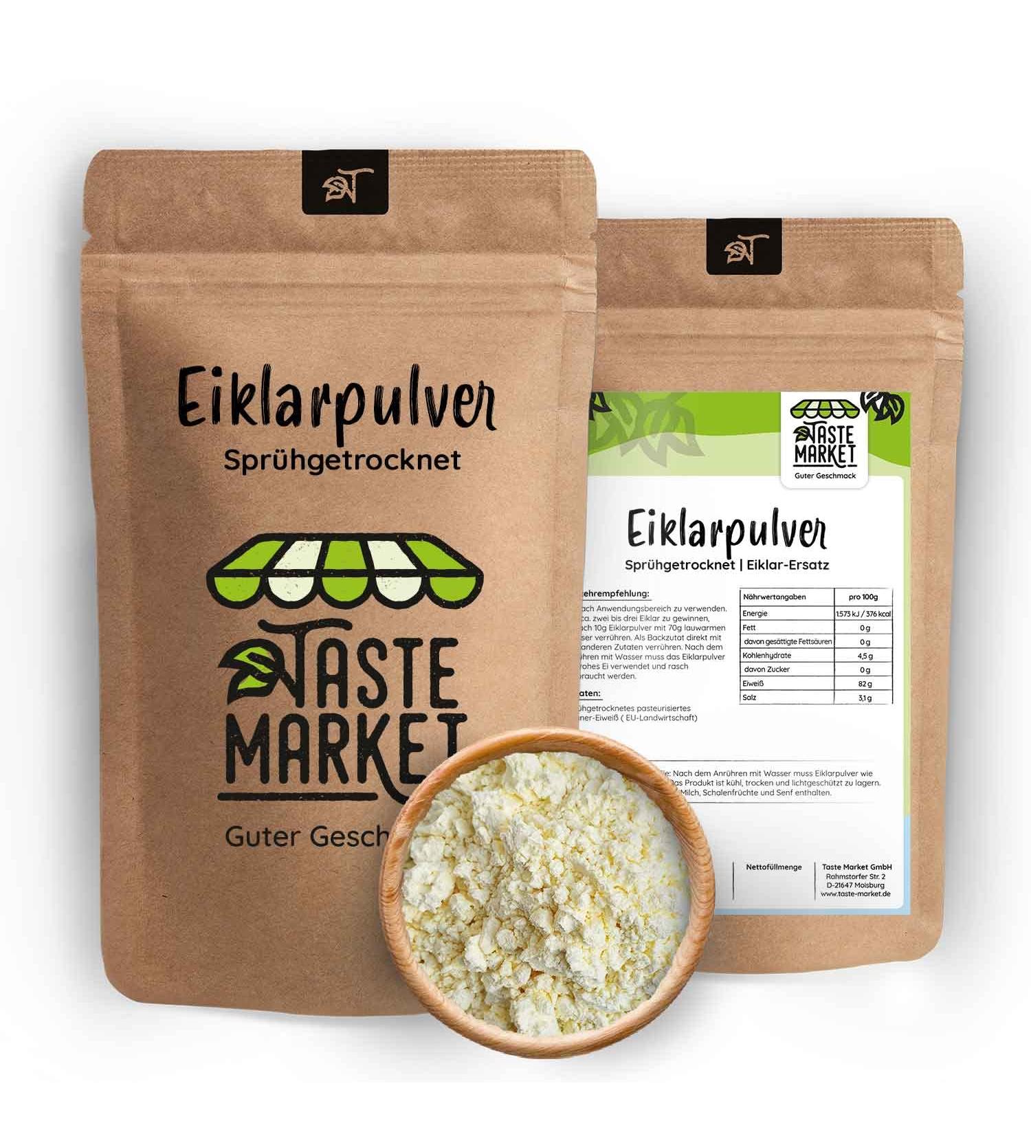 Shop 1 kg Egg White Powder | Premium Protein Powder | Taste Market - Ideal for Baking & Nutrition - Buy Online on GoSupps.com