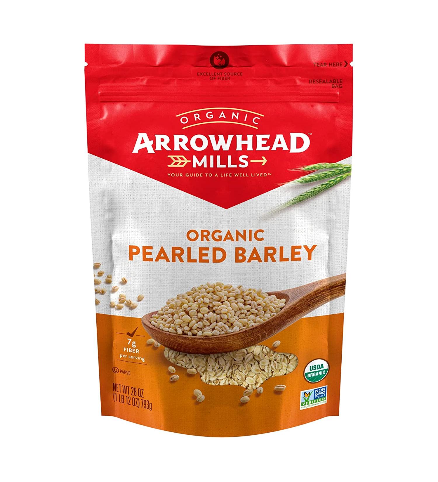 Buy Arrowhead Mills Organic Pearled Barley 1 lb - Gluten-Free Supergrain - Buy Online on GoSupps.com