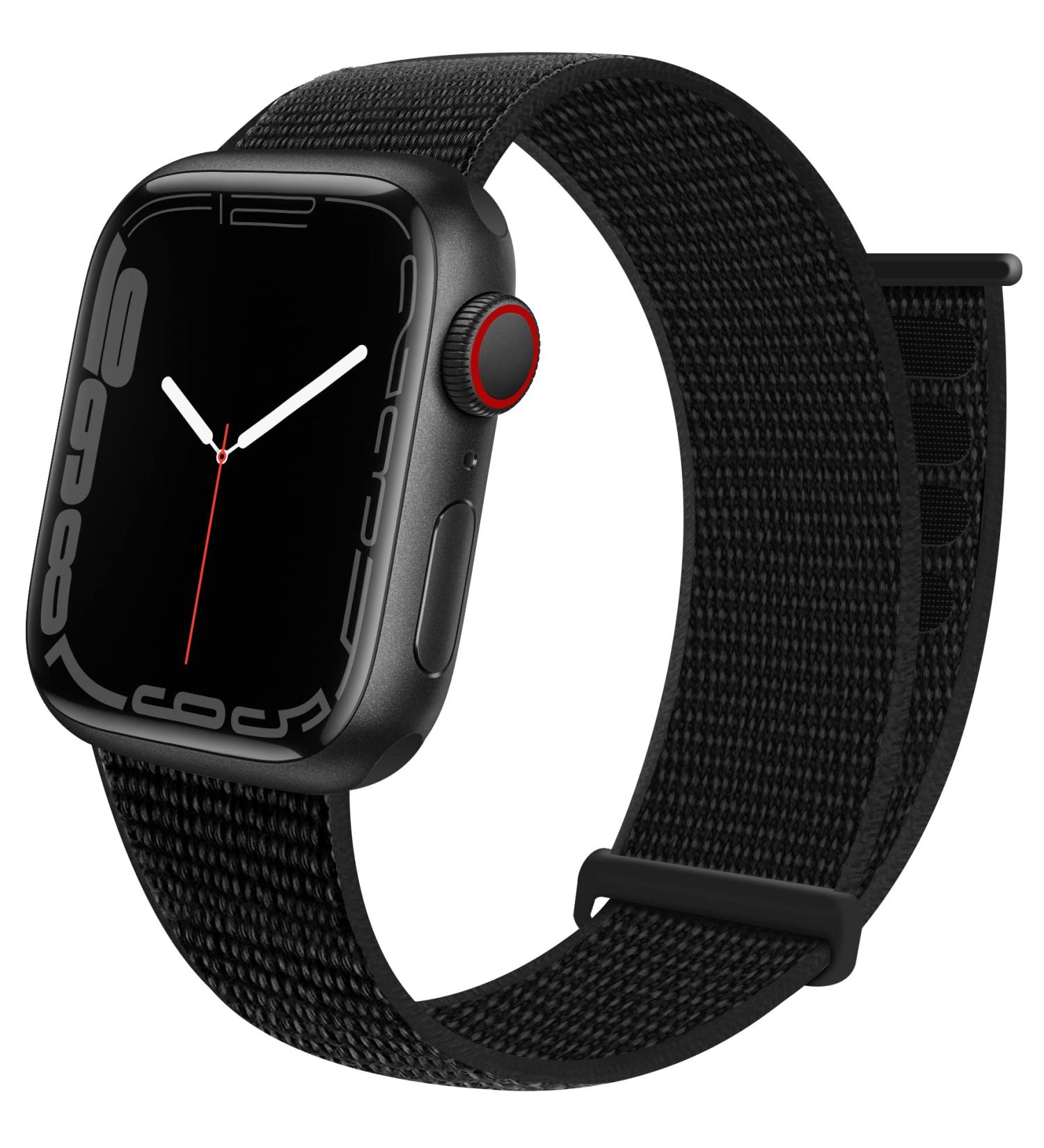 GZ GZHISY Sport Loop Nylon Band for Apple Watch 38mm-49mm, Dark Black - Stretchy Elastic Braided Strap for iPhone Watch, Breathable Replacement Wristband for Men and Women - Buy Online on GoSupps.com