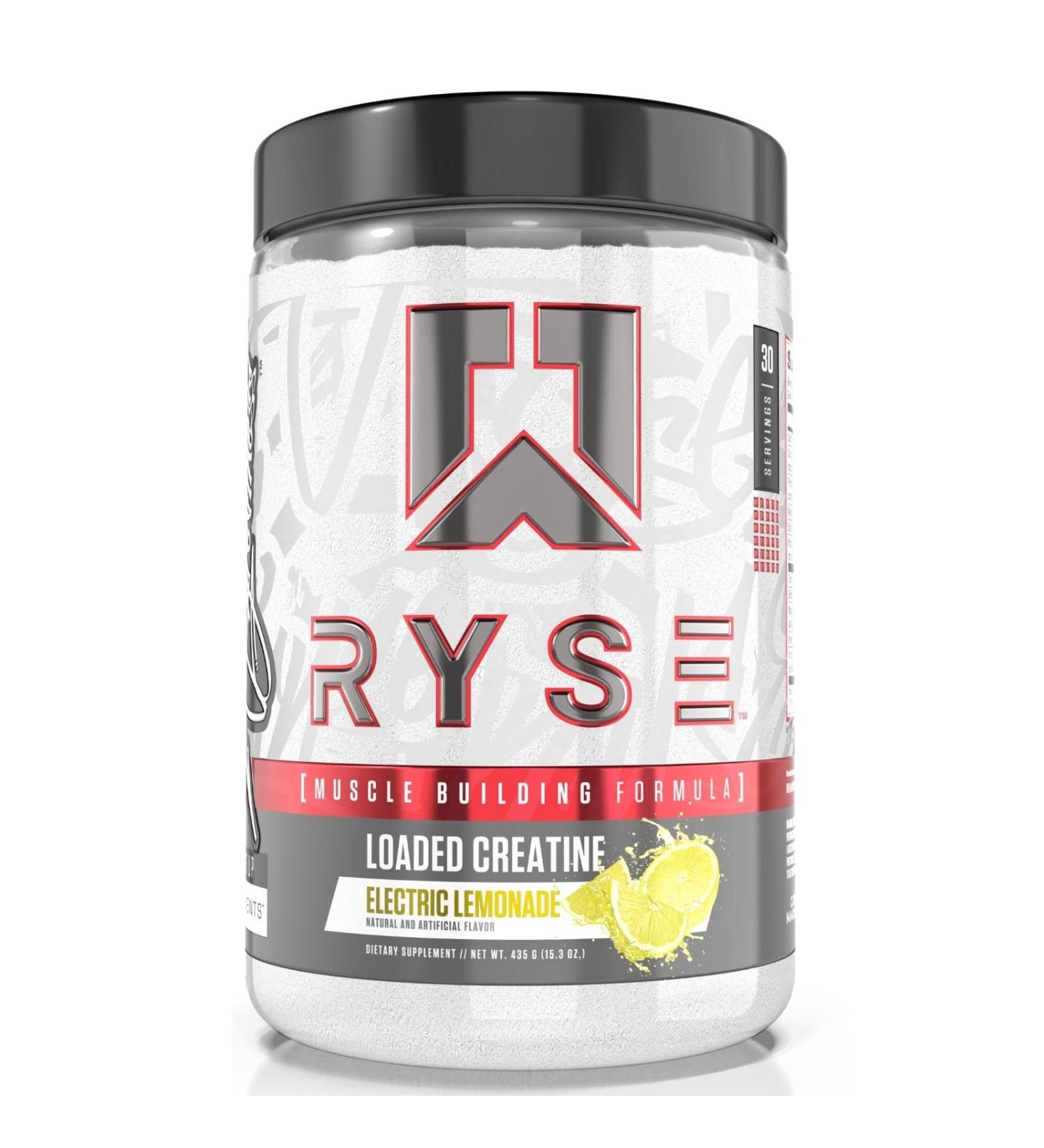 RYSE Up Supplements Element Series Loaded Creatine | Muscle Building Formula with 3 Creatine Forms Electrolytes Betaine & Peak ATP | 30 Servings Electric Lemonade - Buy Online on GoSupps.com