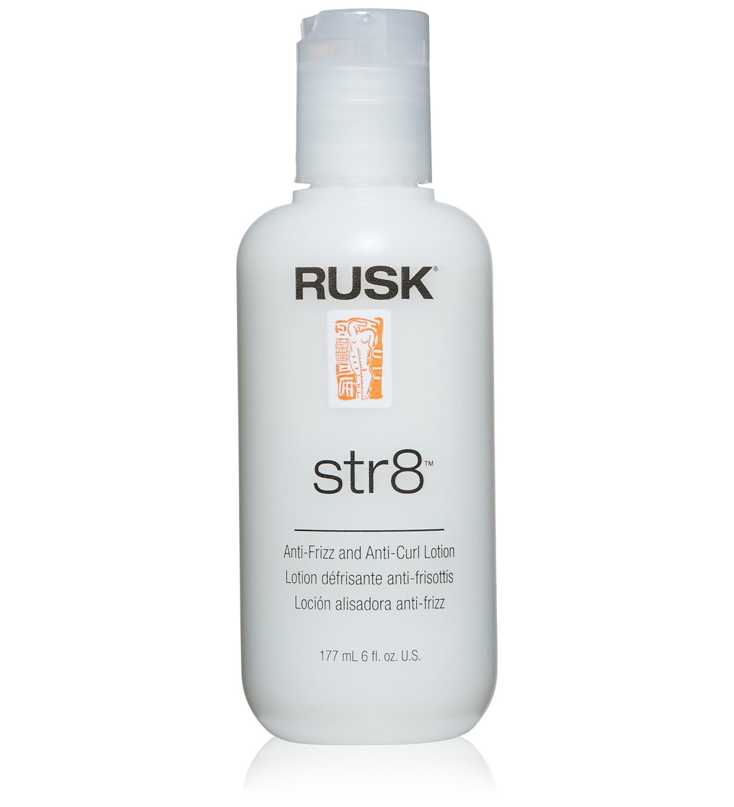 RUSK Designer Collection Str8 Anti-Frizz & Anti-Curl Lotion 6 Oz - Greaseless Styling for Frizz-Free, Smooth Hair - Buy Online on GoSupps.com