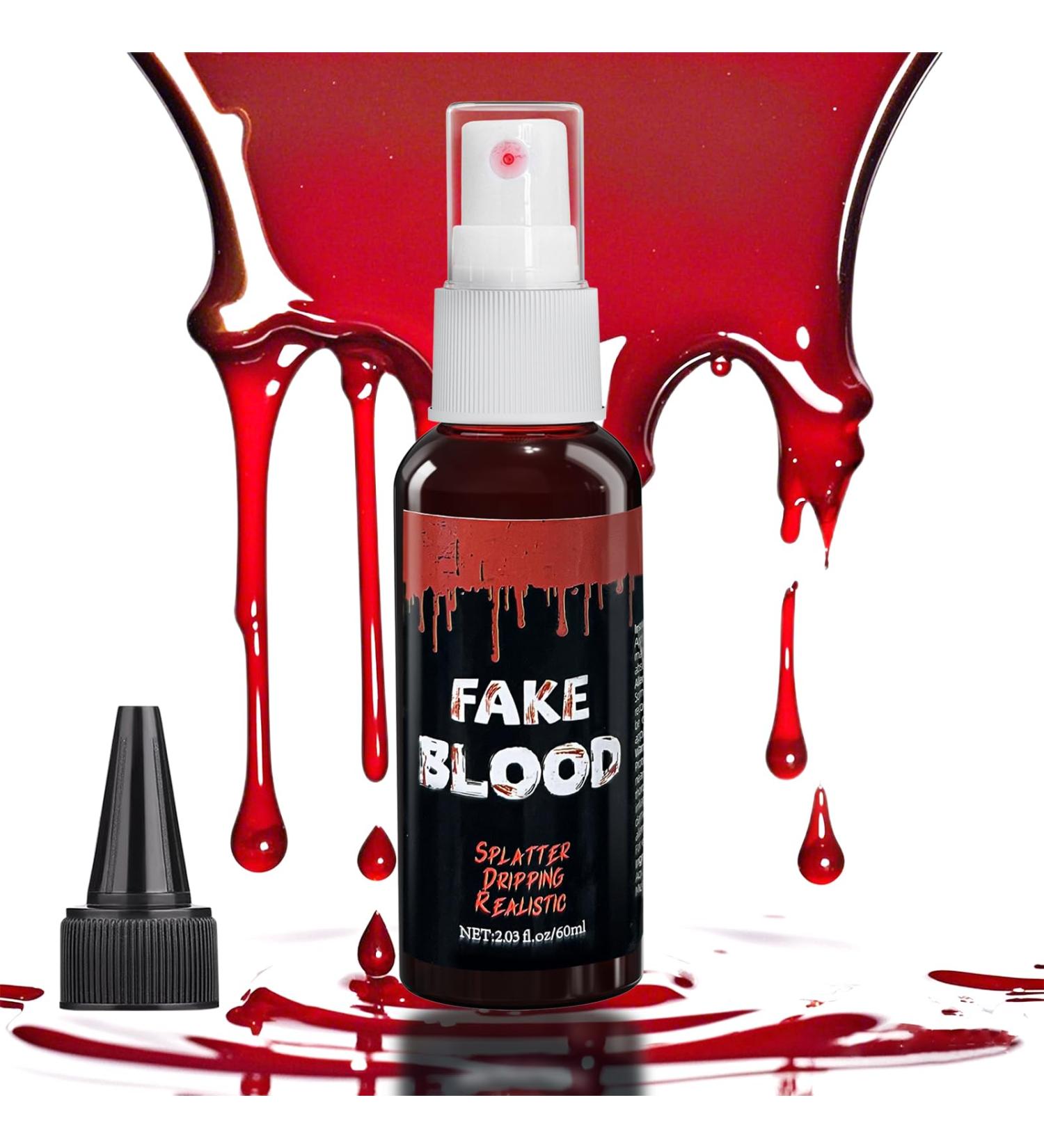 Realistic Washable Halloween Fake Blood | Edible Vampire Makeup for Costumes Cosplay & Special Effects - Buy Online on GoSupps.com