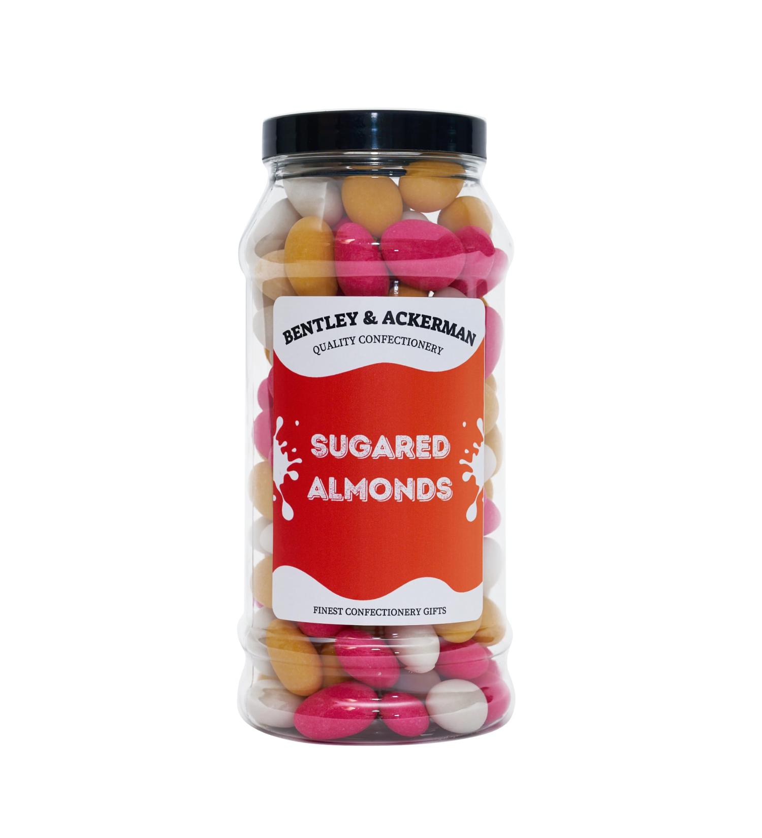 Sugared Almonds (700g) Original Sweet Almond Delights in a Jar - Premium Quality by Bentley & Ackerman's Sweet Shop - Irresistible Crunchiness - Buy Online on GoSupps.com