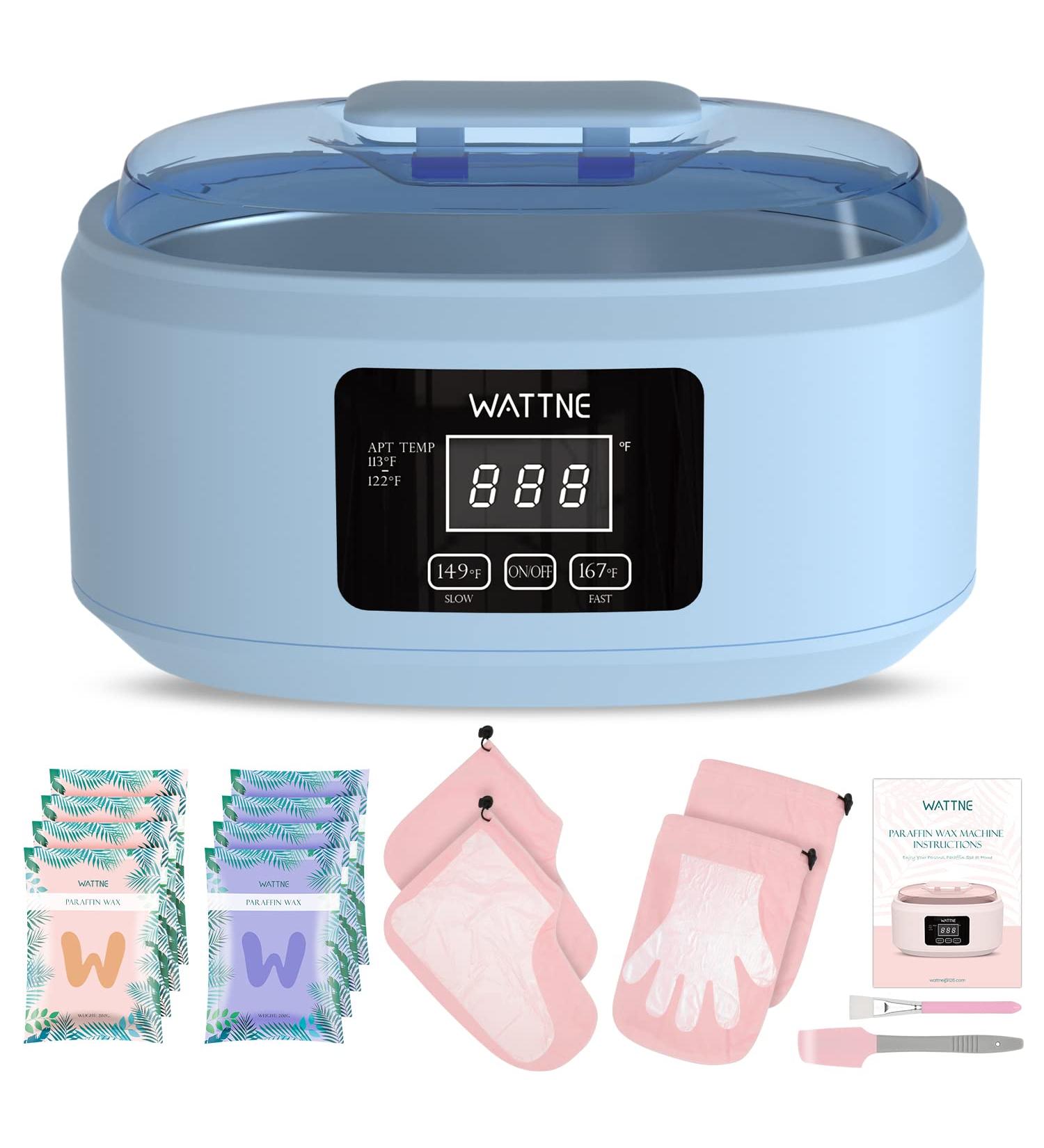 Paraffin Wax Machine for Hand and Feet - Moisturizing Paraffin Wax Warmer Kit for Arthritis Relief (Blue) - Buy Online on GoSupps.com
