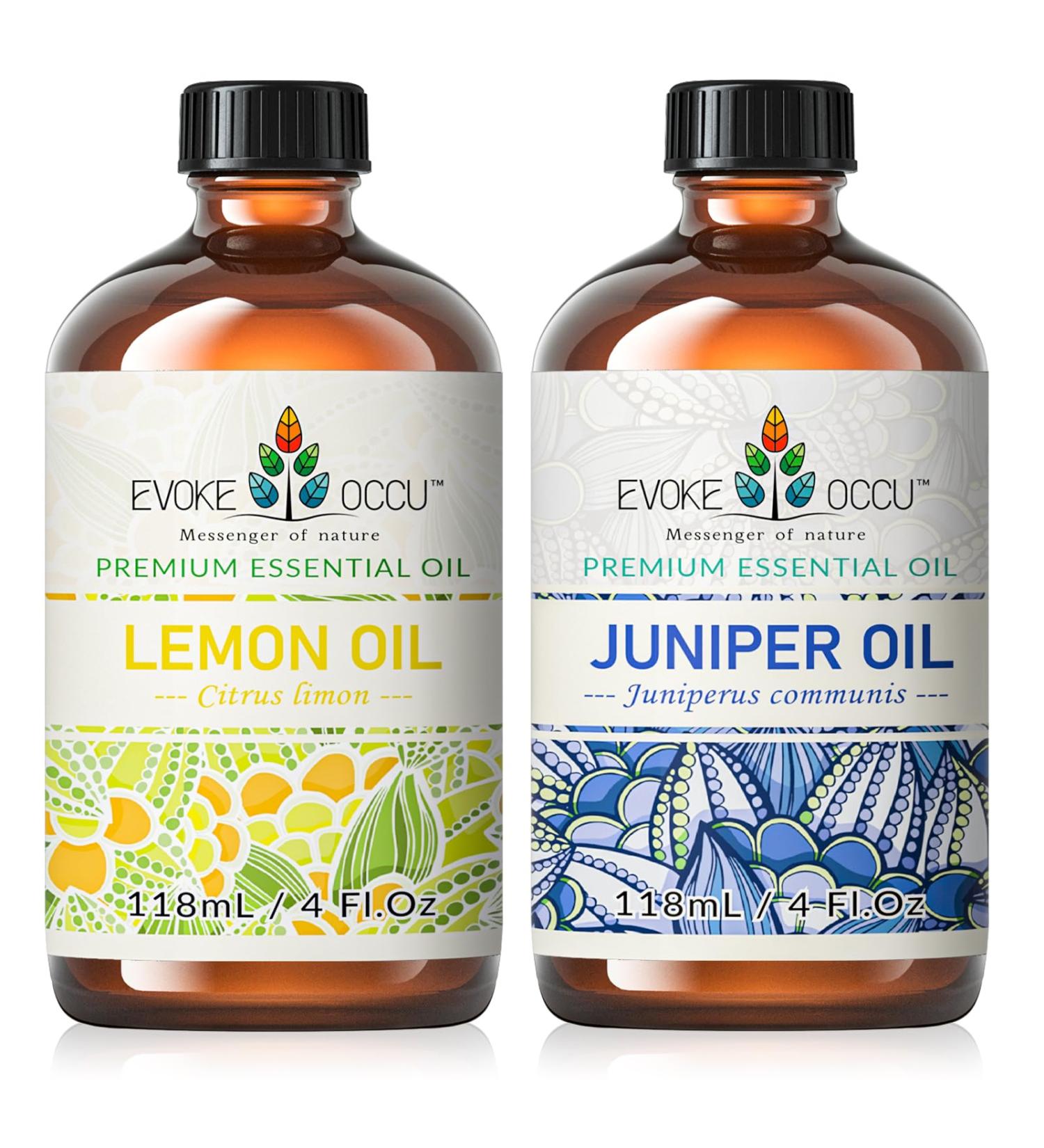 EVOKE OCCU Lemon Essential Oil and Juniper Essential Oil - 4 Fl Oz - Buy Online on GoSupps.com