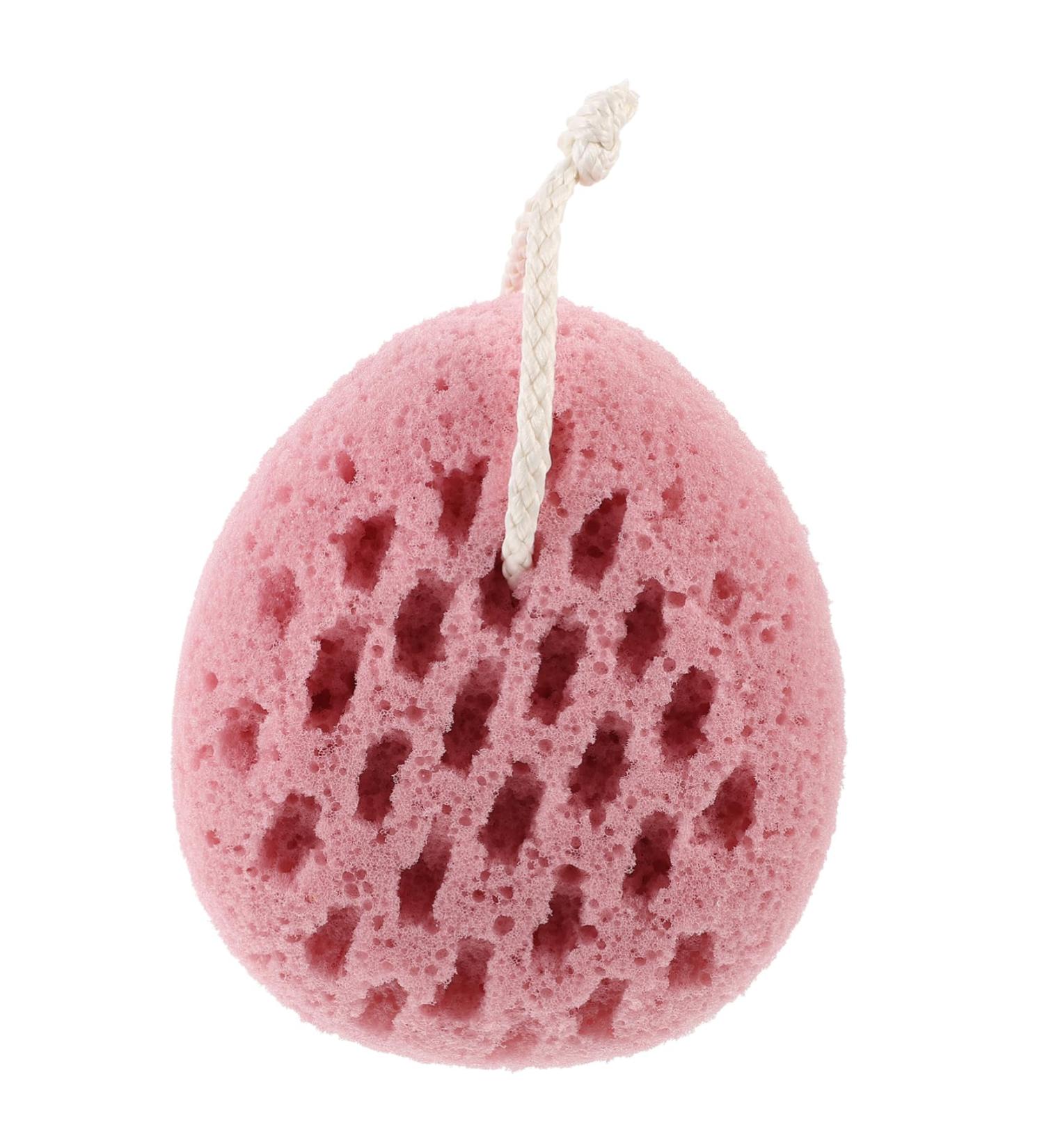 COOLHIYA Bath Sponge Exfoliating Tool Shower Scrubber Body Sponges Reusable Frosted Ball Bath Sponges for Shower Women Exfoliating Sponge Skin Body Scrubber Pink Child Pouf Tub Polyurethane - Buy Online on GoSupps.com