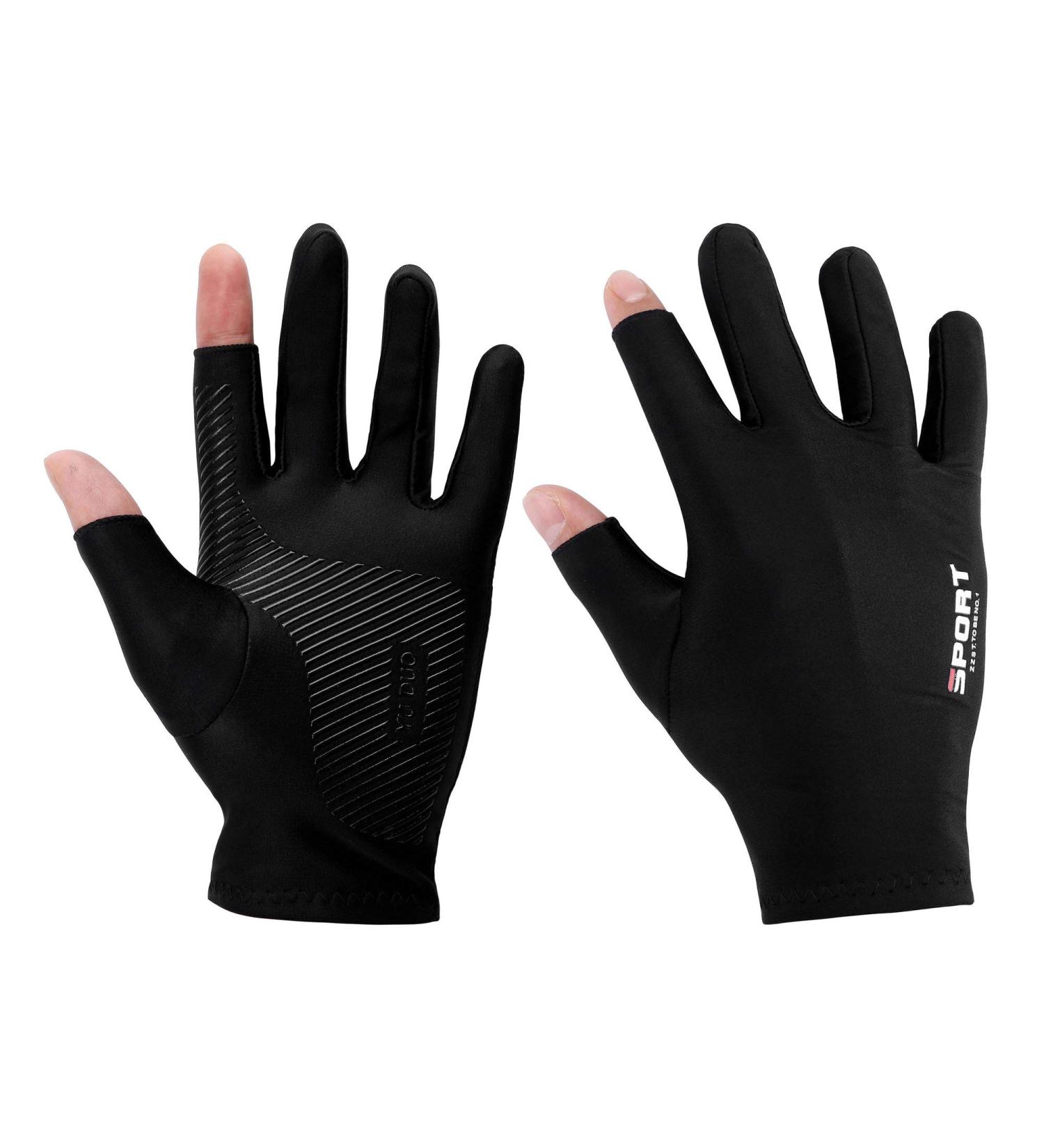Faletony Fishing Gloves - Breathable Anti-Skid Sun Protection | Unisex Bicycle Gloves - Buy Online on GoSupps.com