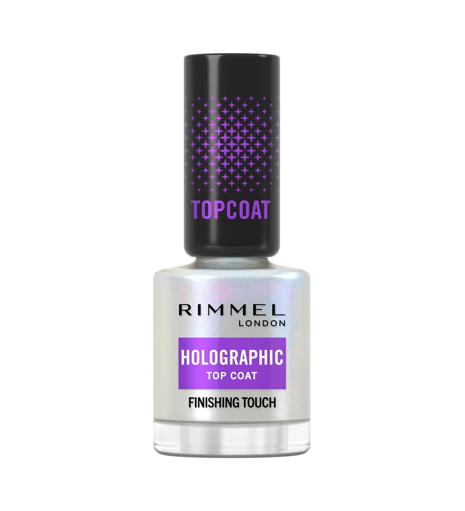 Rimmel London Holographic Nail Polish Top Coat - Buy Online on GoSupps.com