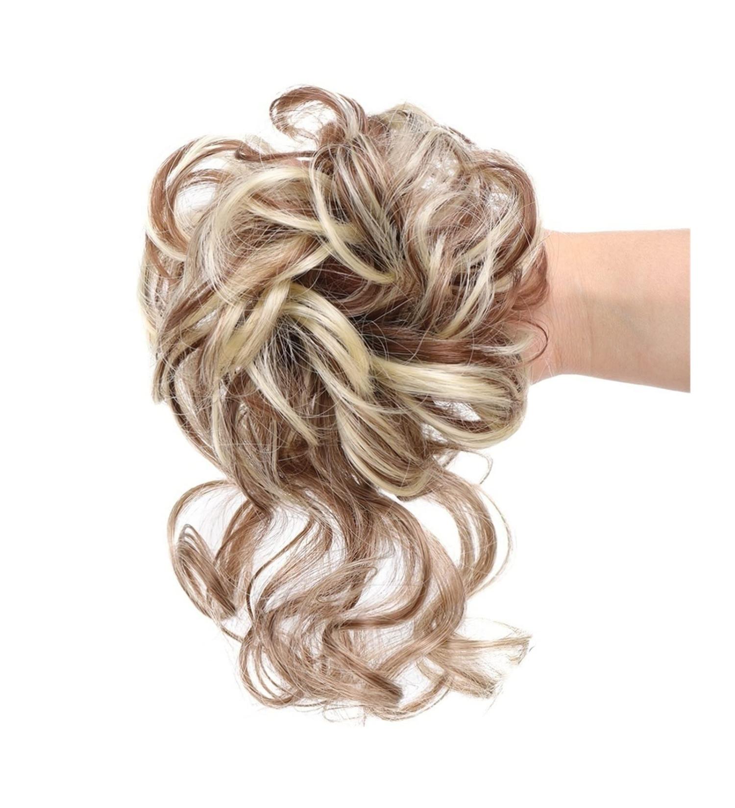 Messy Bun Hair Piece for Women Pieces Curly Chignon Donut Scrunchie for Women Messy Bun Hair Piece Synthetic Tousled Updo Hair Buns Extension Elastic Hair Band Hair Fake Hair Accessories for Women 12H613 - Buy Online on GoSupps.com