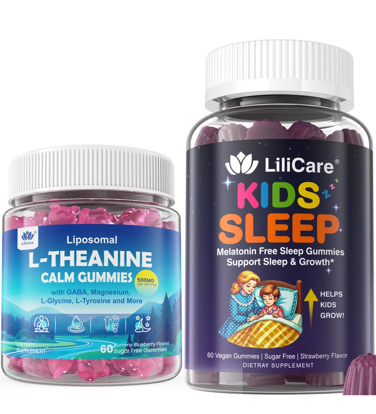 Liposomal L-Theanine Gummies & Kids Sleep Gummies - Buy Online on GoSupps.com