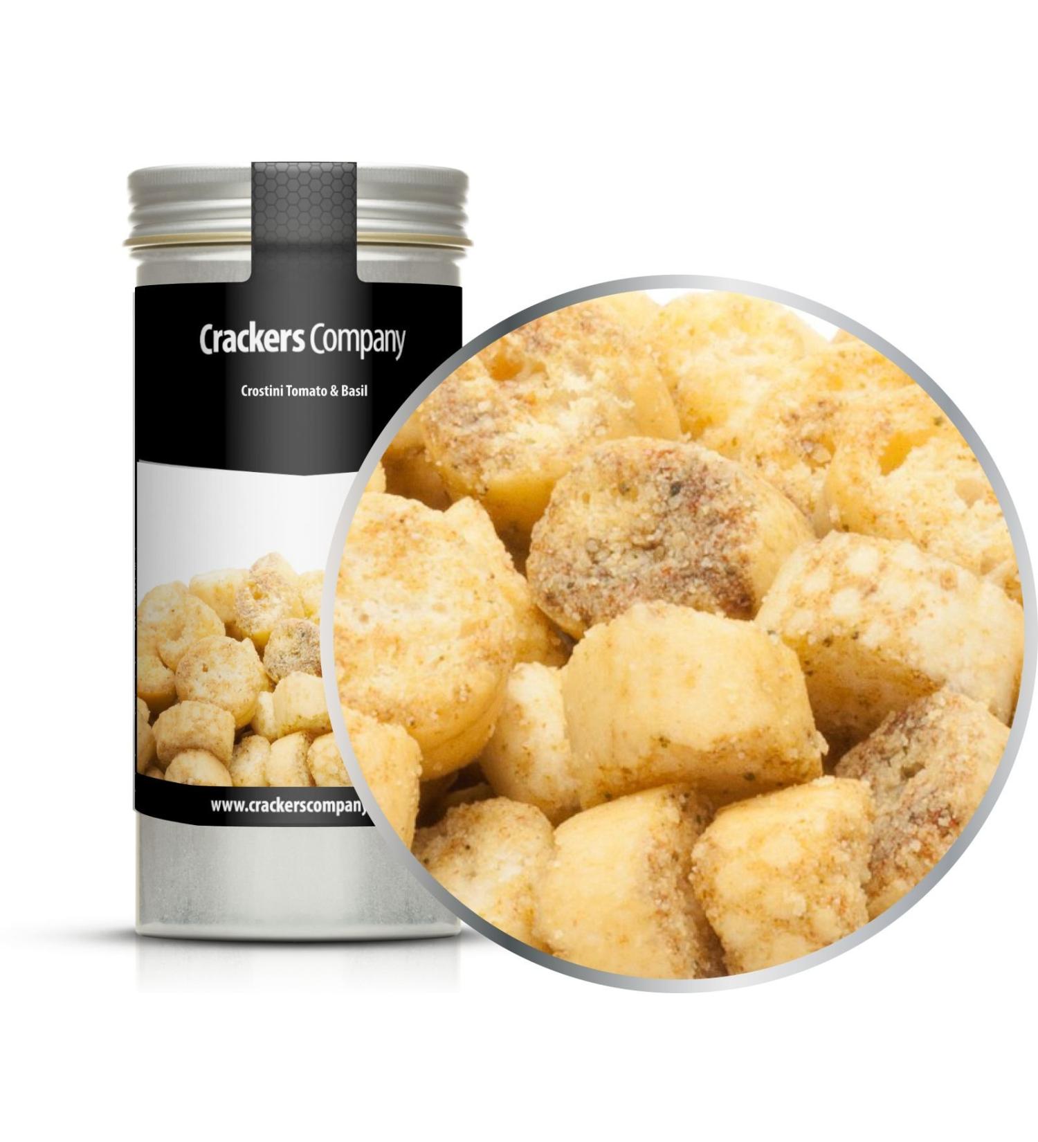 5 x 35g bread cubes croutons with tomato and basil vegetarian vegan lactose-free crunchy crispy 5 x 35g in ALU tin (175g)