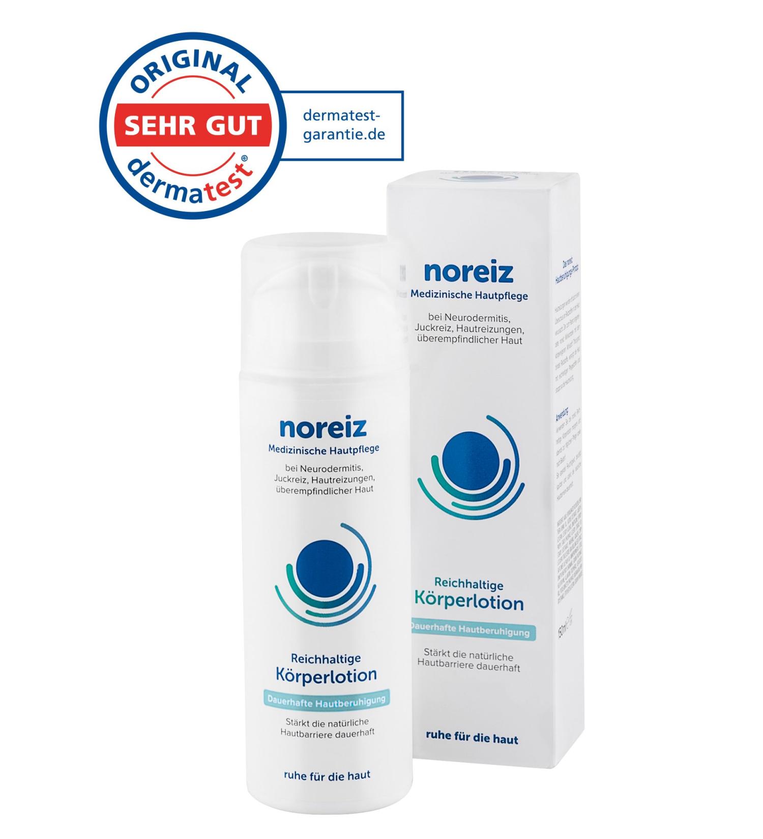 Noreiz Rich Body Lotion - Medical Skin Care for Neurodermatitis & Irritated Skin - Anti-Itching Cream with Thiocyanate - Made in Germany - 150ml - Buy Online on GoSupps.com