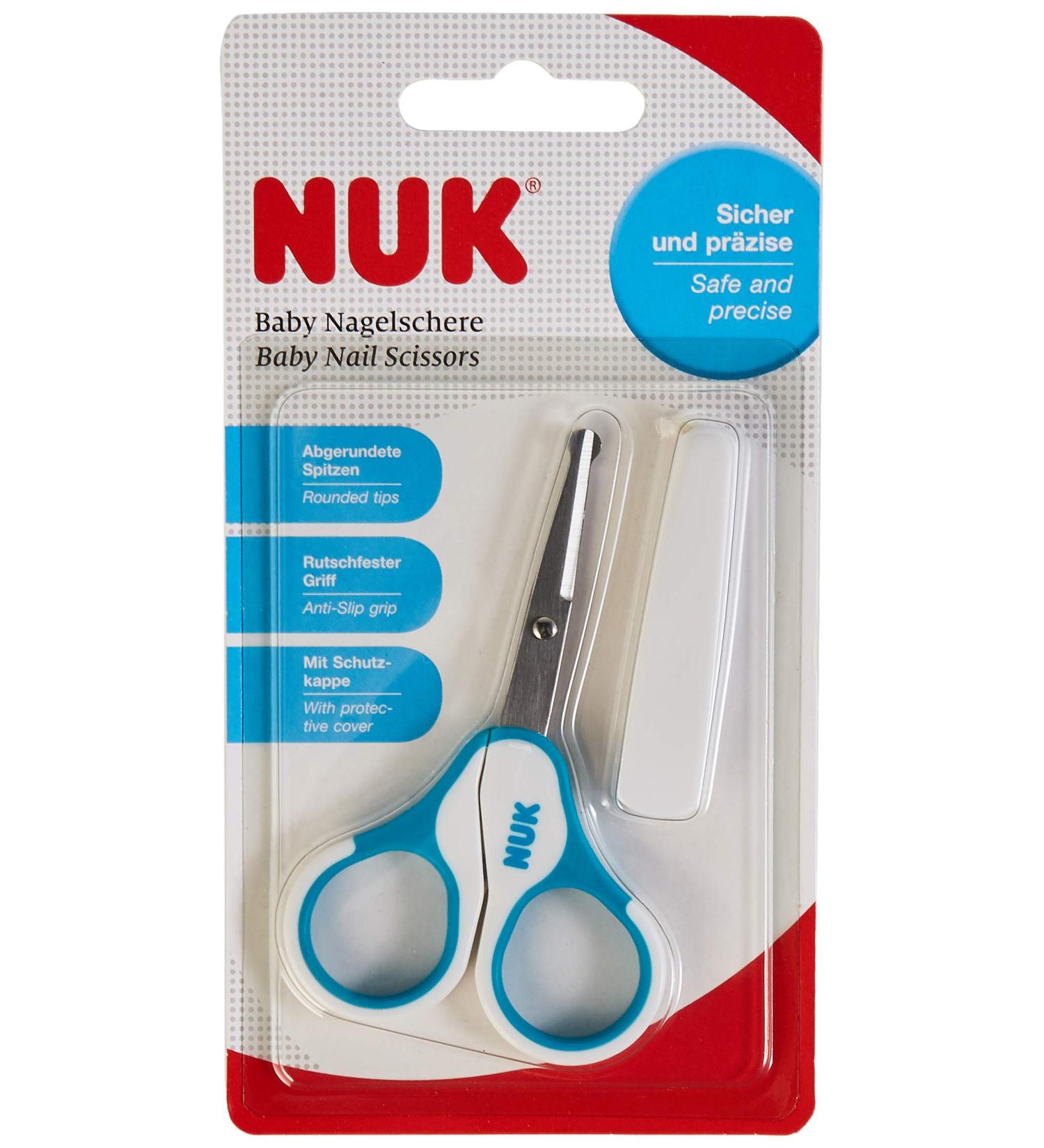 NUK Baby Nail Scissors - Safe & Precise 1pc Blue | Shop Now - Buy Online on GoSupps.com
