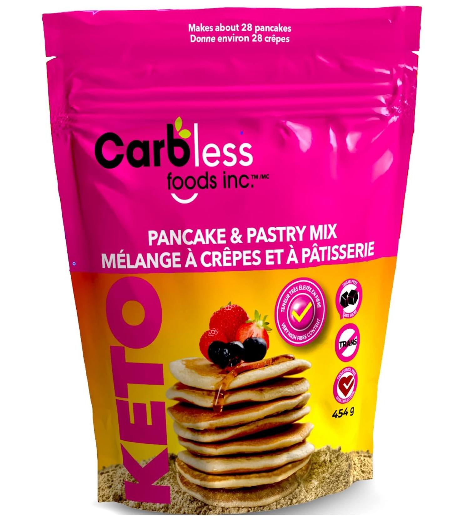 Carbless Foods - Sugar free - Cholesterol free - Fat Free - Pancake and Pastry mix - 454g - Buy Online on GoSupps.com