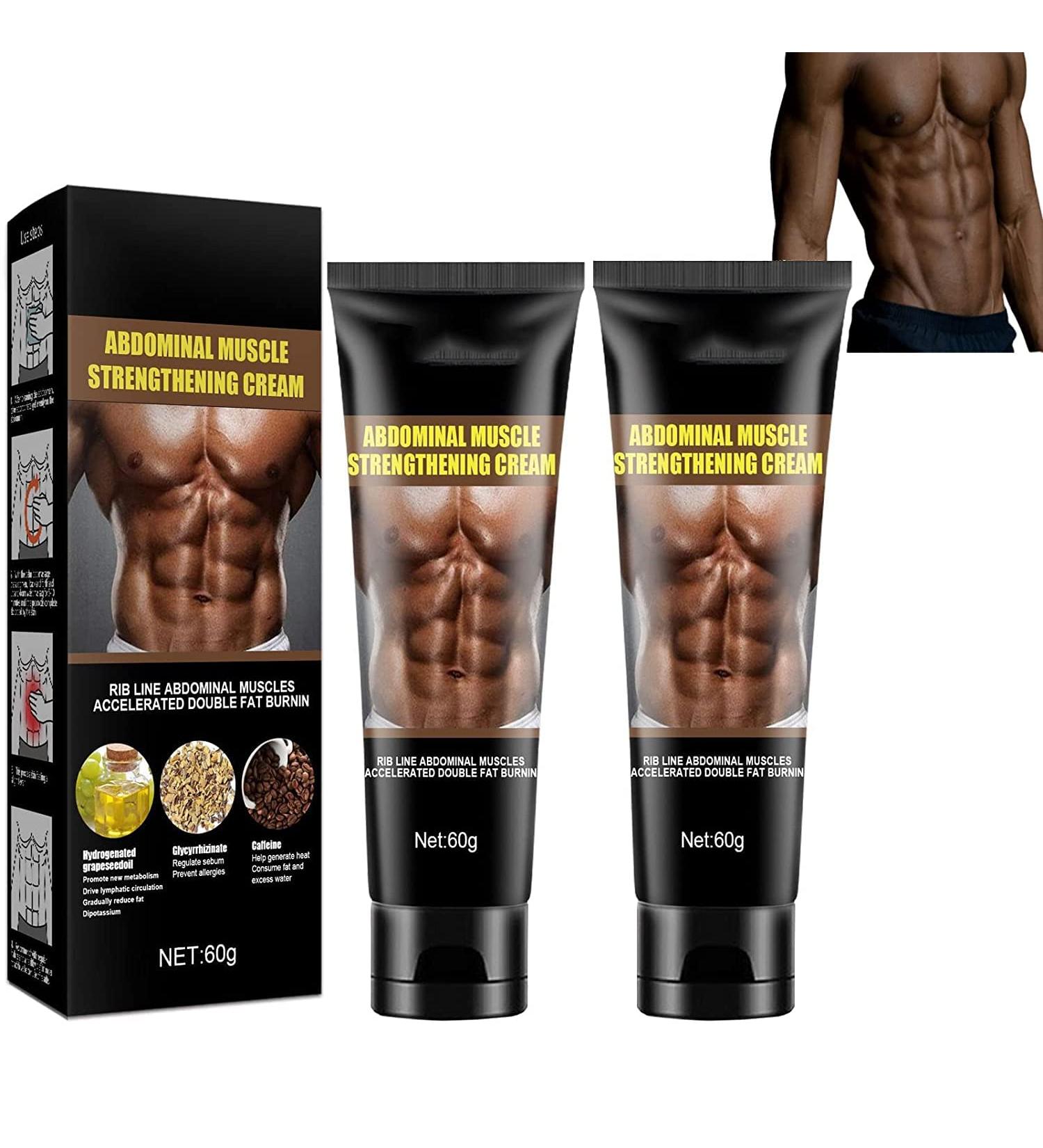 60ml Sculptique Abs Sculpting Cream - Men's Skincare Body Cream - Belly & Thigh Arms Sweat Workout Booster (2PCS) - Buy Online on GoSupps.com