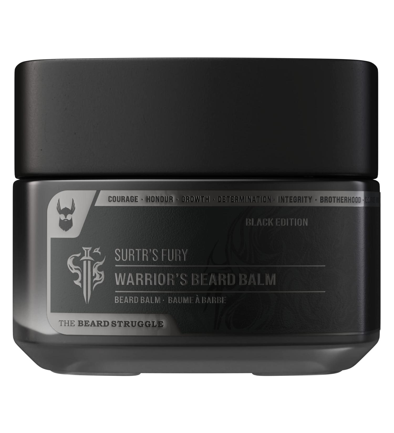 The Beard Struggle Warrior's Beard Balm - Surtr's Fury 50g Platinum Collection | Non-Greasy Formula with Luxurious Cologne-Grade Fragrances | 100% Natural Ingredients - Buy Online on GoSupps.com
