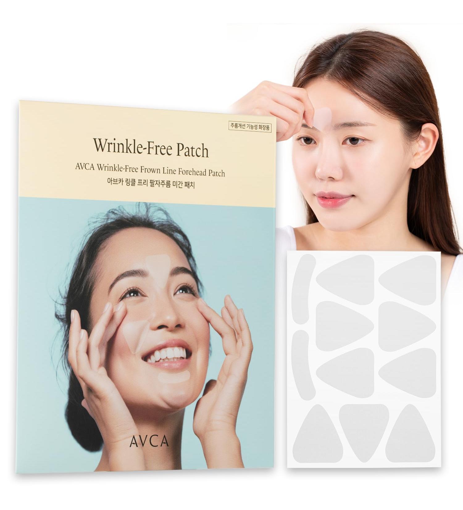 Wrinkle Repair Patches for Frown Lines & Forehead Lines - Korean Skin Care Anti-Wrinkle Non-Invasive Smoothers - 55 Patches - Buy Online on GoSupps.com