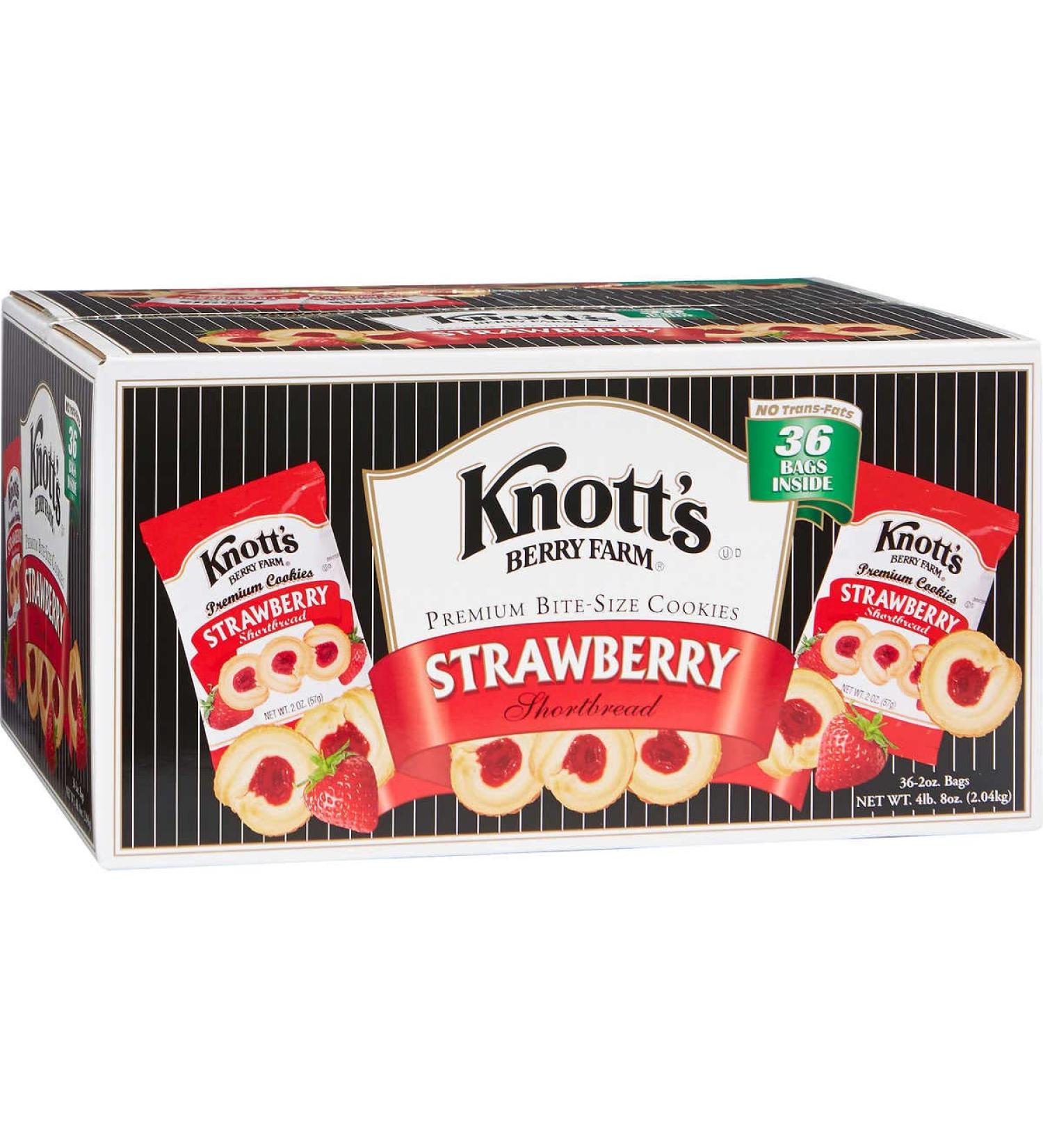 Knott's Berry Farm Strawberry Shortbread Cookies (2 oz., 36 pk.)