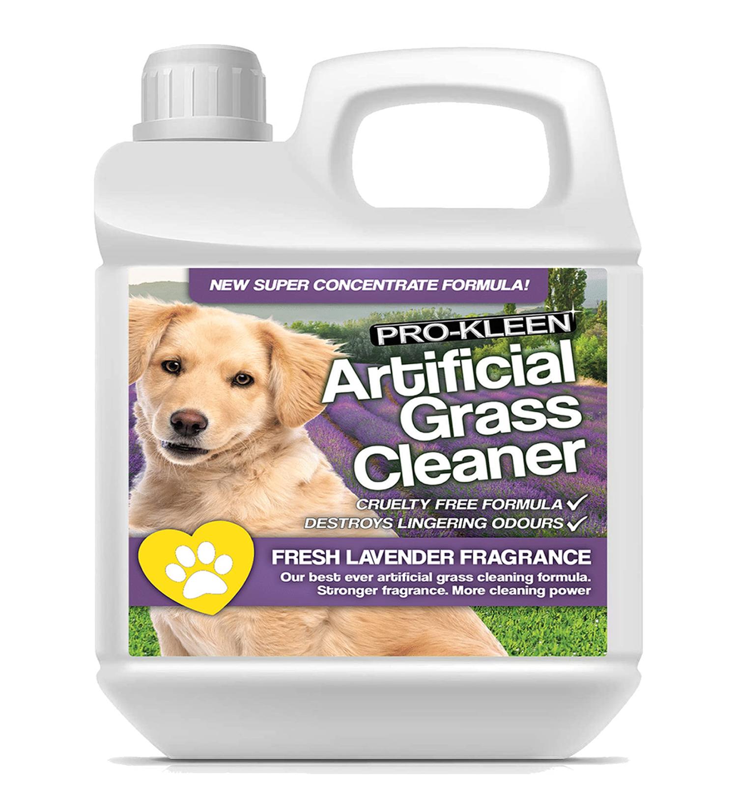 Pro-Kleen Artificial Grass Cleaner for Dogs and Pet Friendly Cruelty Free Disinfectant with Deodoriser 4 in 1 (10:1 Super Concentrate Makes 10 Litres) (1 Litre (Lavender)) 1 l (Pack of 1) - Buy Online on GoSupps.com
