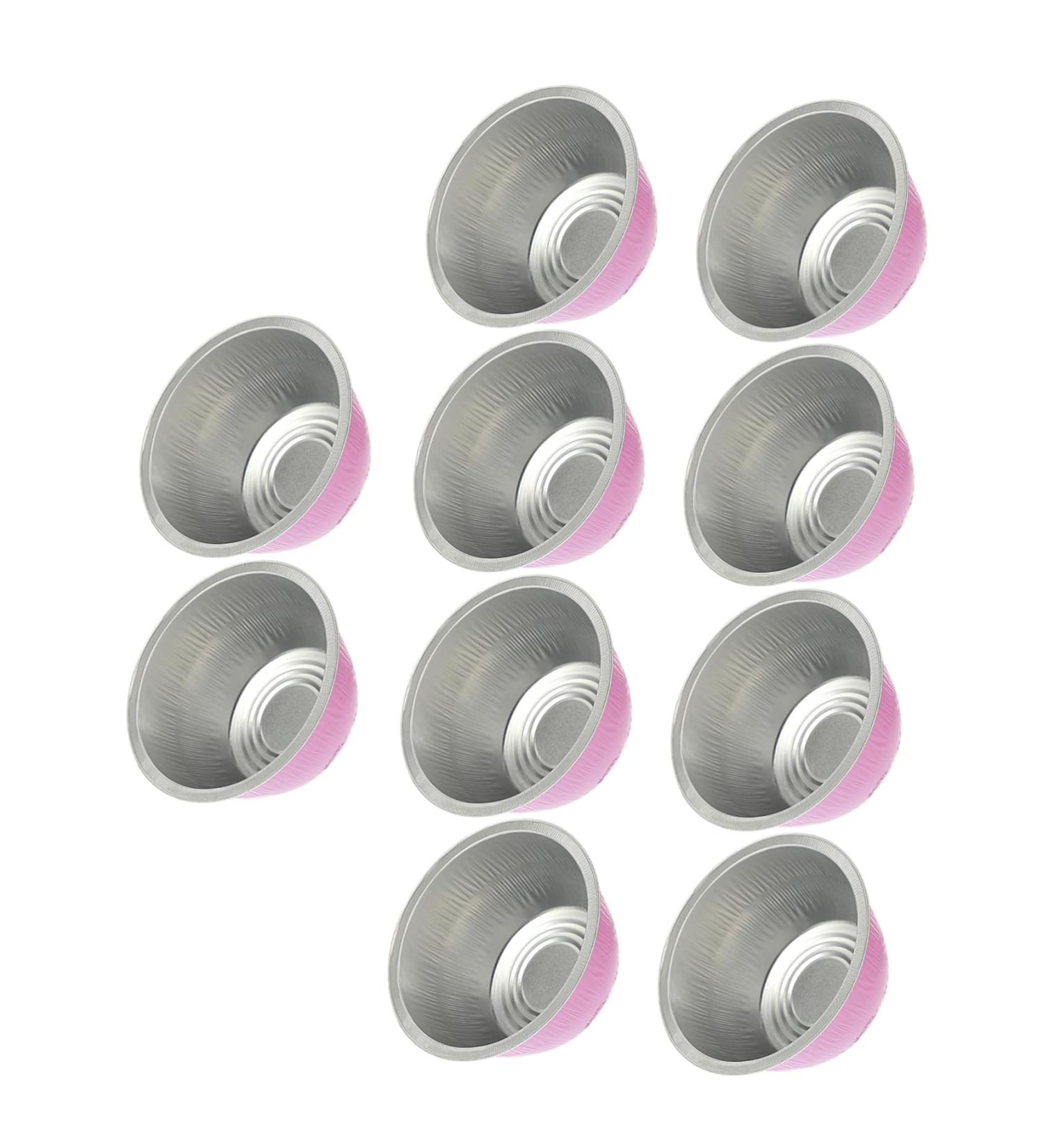 Minkissy 40pcs Aluminum Foil Wax Melting Bowls - Hair Removal Accessories Pink 8.3x8.3cm - International Shipping Available - Buy Online on GoSupps.com