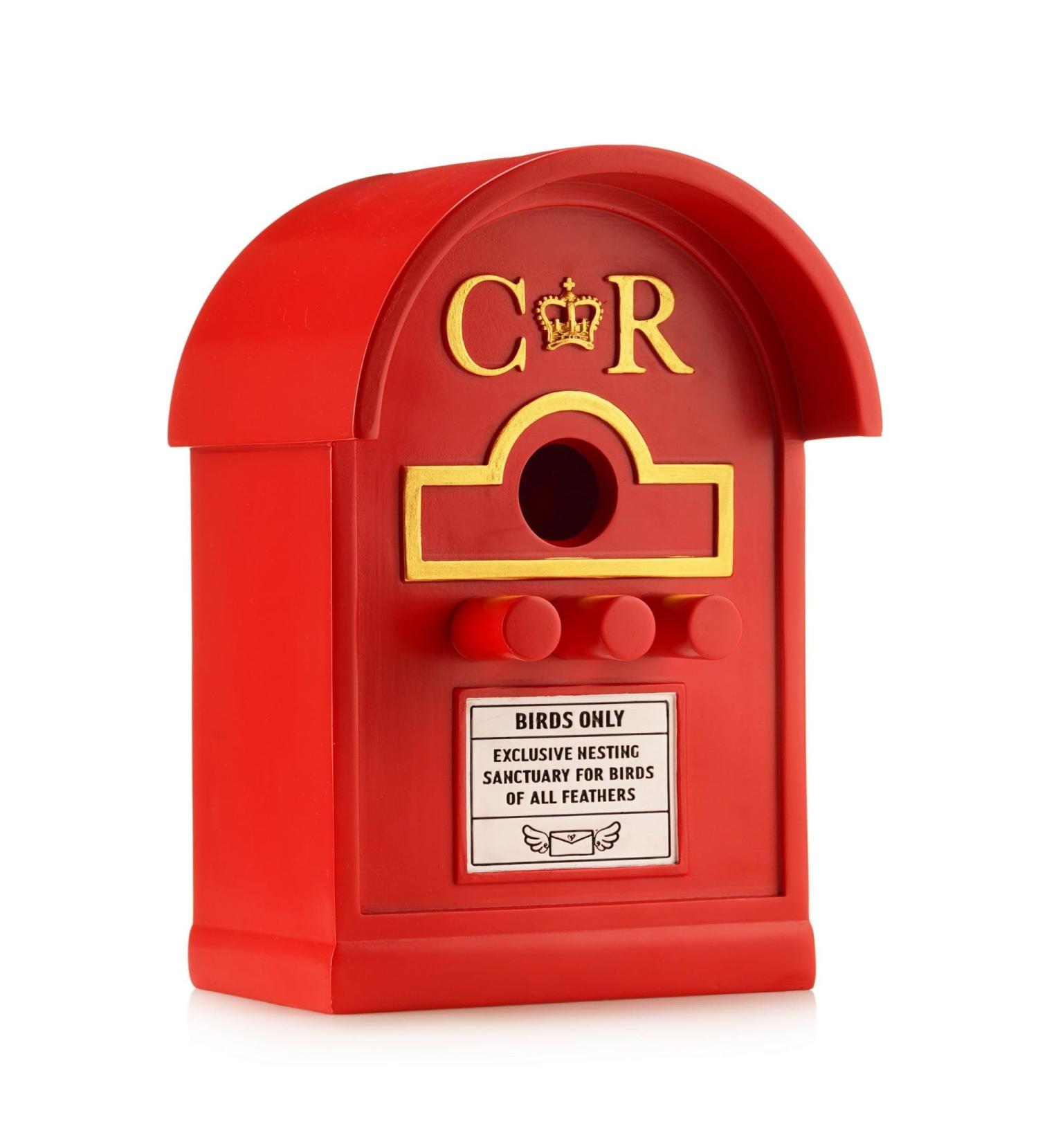 Wrenbury Post Box Birdhouse - Traditional Letterbox Design for Small Birds | Weather Resistant UV Resin | Ideal for Robins, Wrens, Finches, Blue Tits, and Sparrows - Buy Online on GoSupps.com