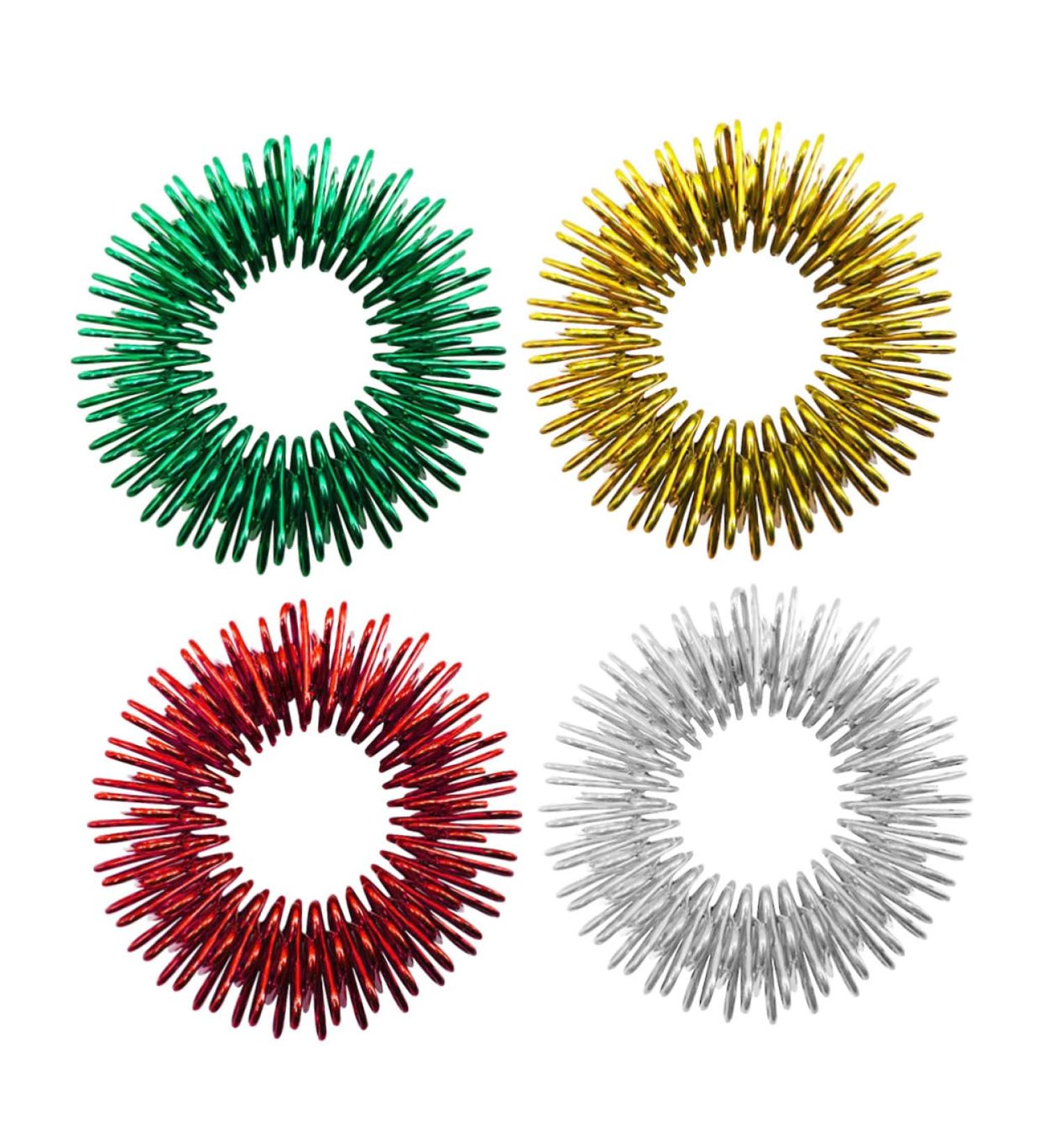 Buy SESESFOUFU 15th Acupressure Ring - Stress Reduction & Relaxation Fiddle Toy - Spiky Sensory Massage Ring for Decompression & Anxiety Relief - Buy Online on GoSupps.com