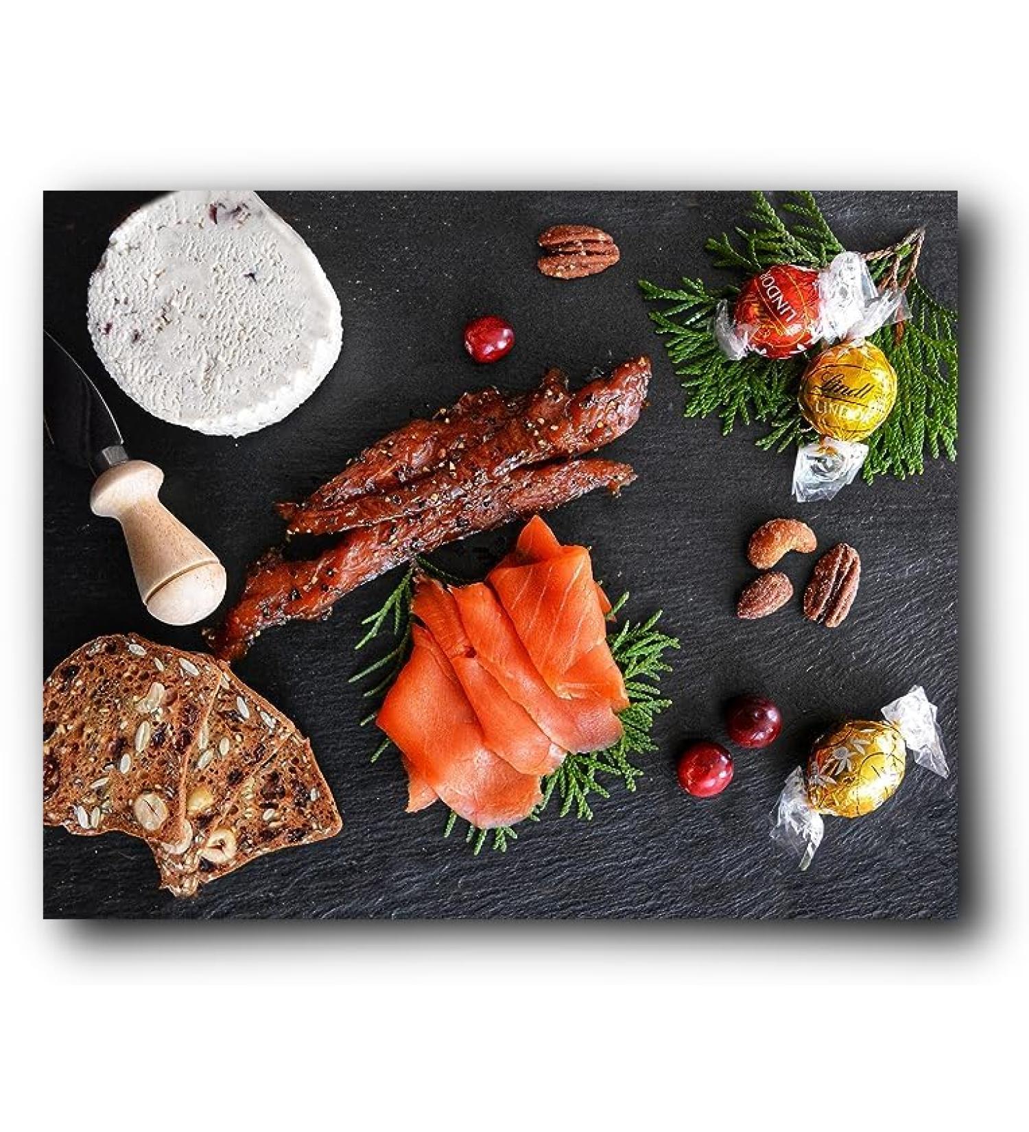 Smoked Salmon Gift Pack Basket Featuring Wild Pacific Canadian Salmon Lox & Salmon Candy - Buy Online on GoSupps.com