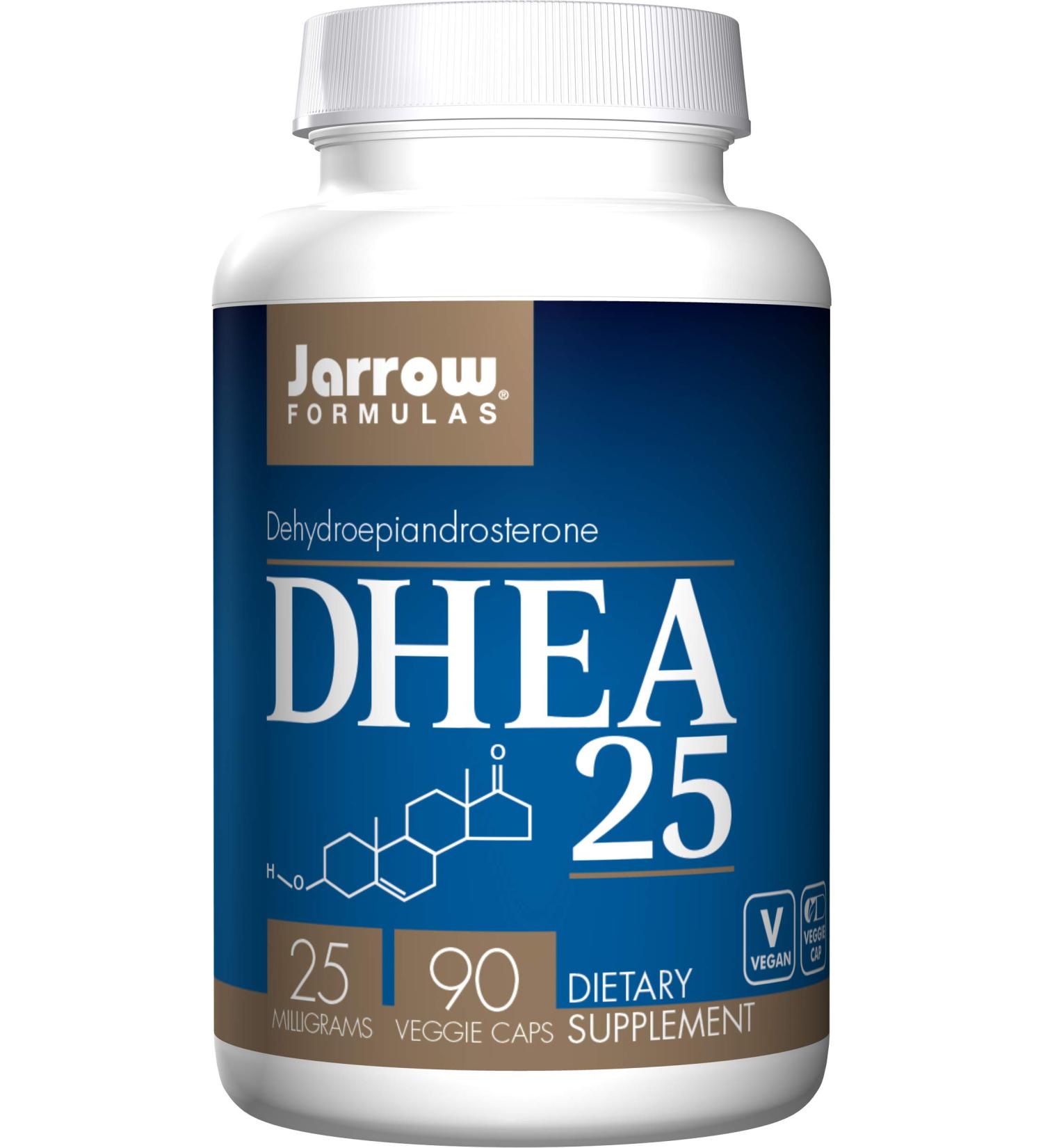 Jarrow Formulas DHEA 25 25 mg 90 Veggie Caps