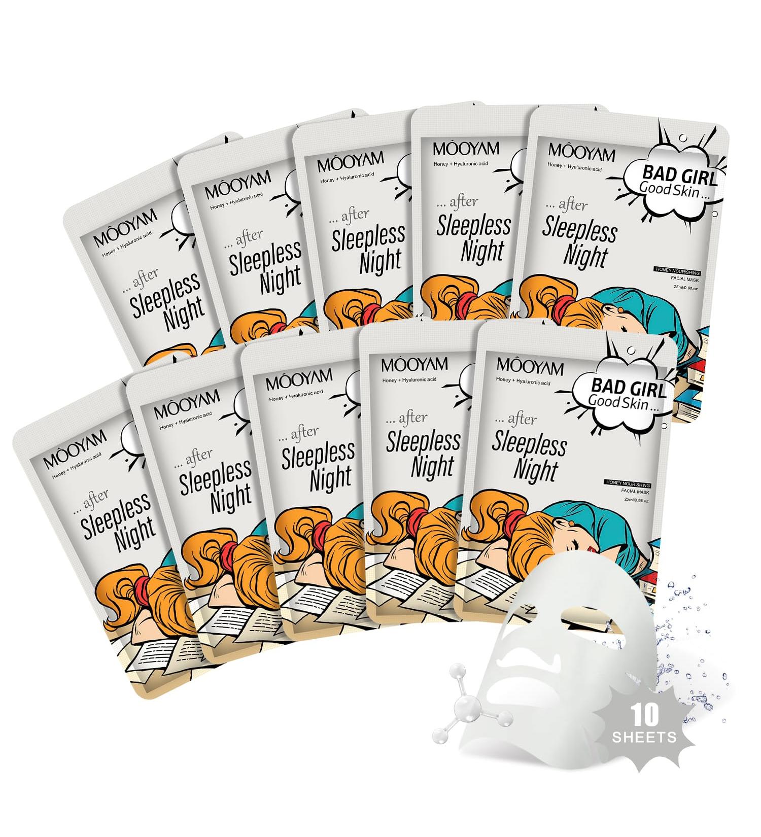 Sheet Mask Nourishing Moisturising Hyaluronic Acid Mask Skincare Korea Cosmetics Mask Ingredients For all skin types (Honey) - Buy Online on GoSupps.com