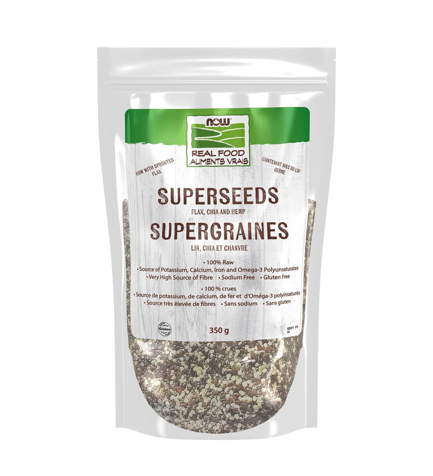 Now Foods Superseeds flax / chia / hemp 350g - Buy Online on GoSupps.com