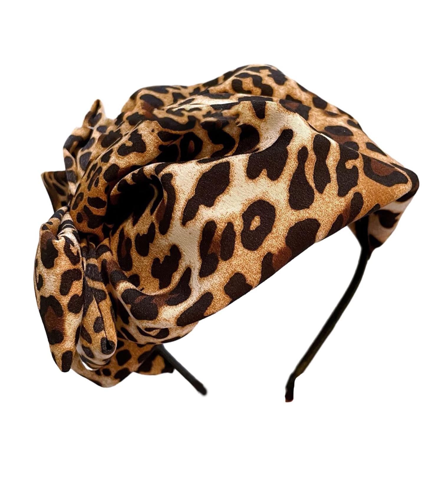 amangul Women Fascinator Hat Headband Pillbox Vintage Hair Accessory Roaring 20s Headpiece for Race Day Party(Yellow Leopard Print) - Buy Online on GoSupps.com