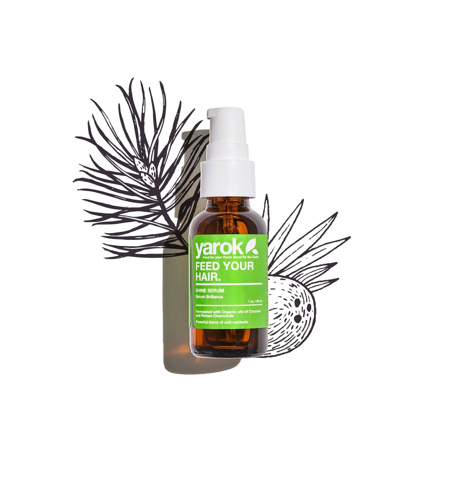 Yarok Feed Your Hair Shine Serum - Luxury Heat Protectant for Shine & Conditioning - 100% Vegan & Cruelty-Free - 1oz - Buy Online on GoSupps.com
