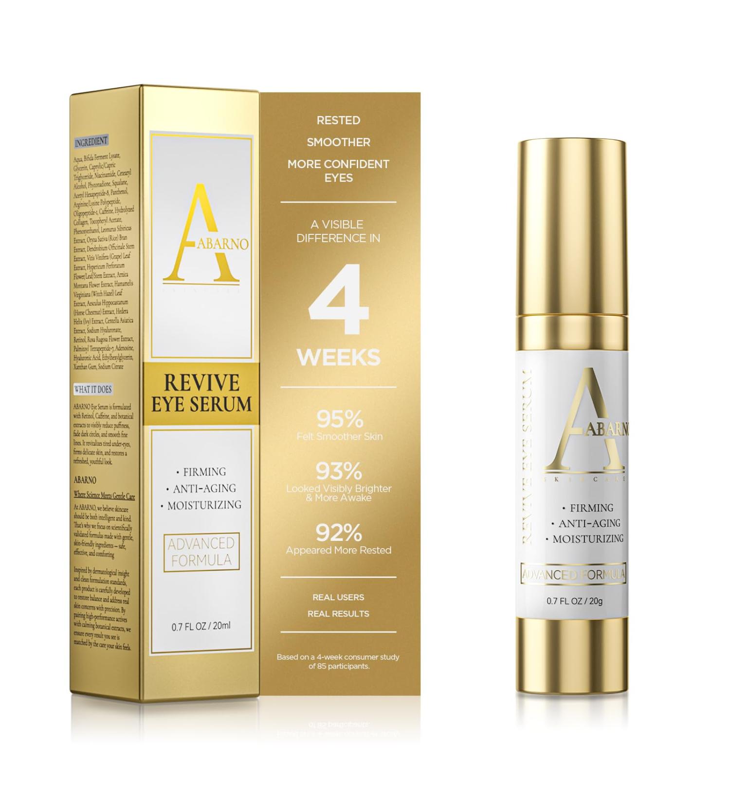 Retinol Eye Cream Retinol and Peptides for Fine Lines Puffiness and Under-Eye Shadows Anti Aging Eye Cream Eye Care Daily Wrinkle Cream (Silver-White)