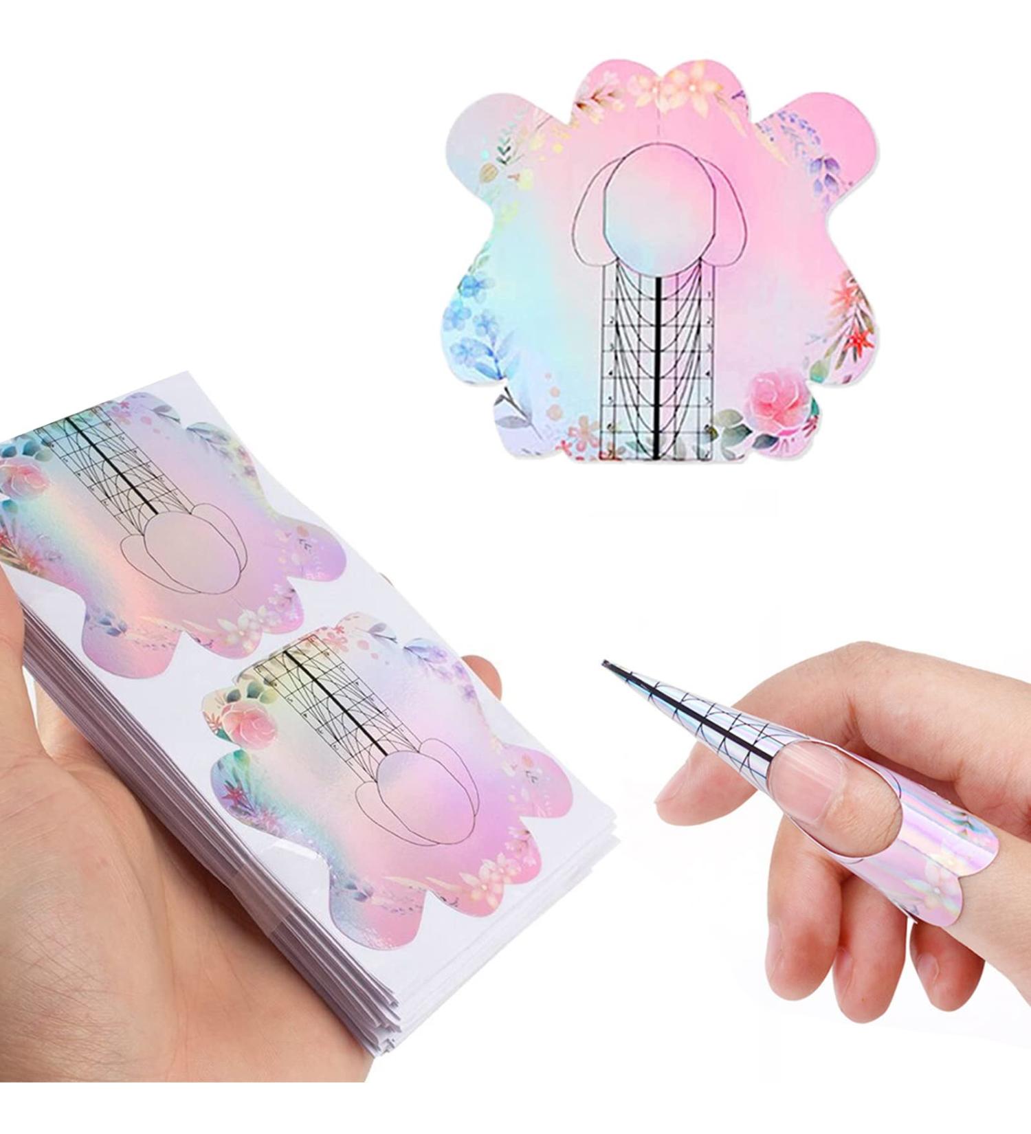 120 Butterfly Nail Stencils - Self-Adhesive Colorful Templates for Gel Nails & Extensions - International Shipping - Buy Online on GoSupps.com