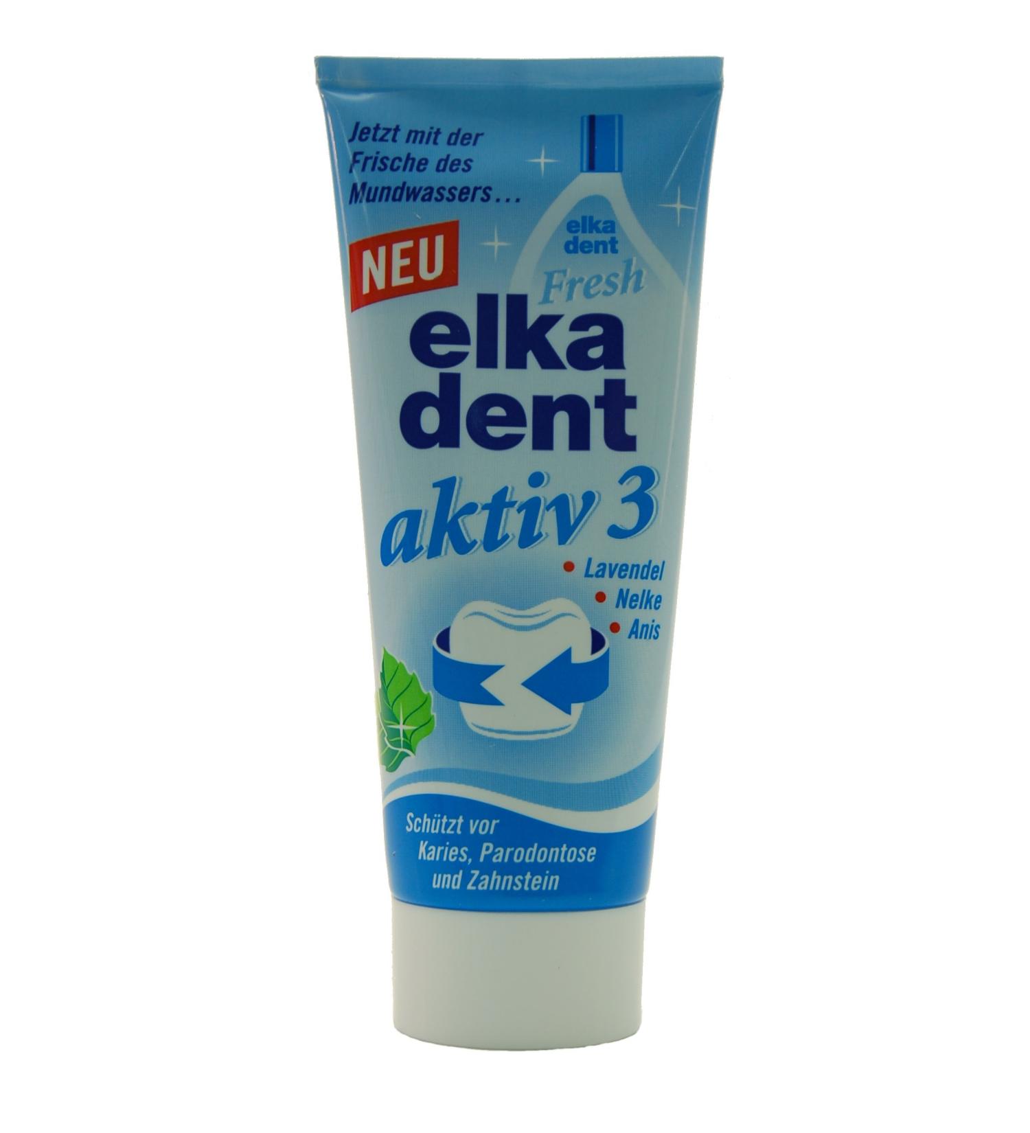 Elkadent toothpaste active 3 75ml