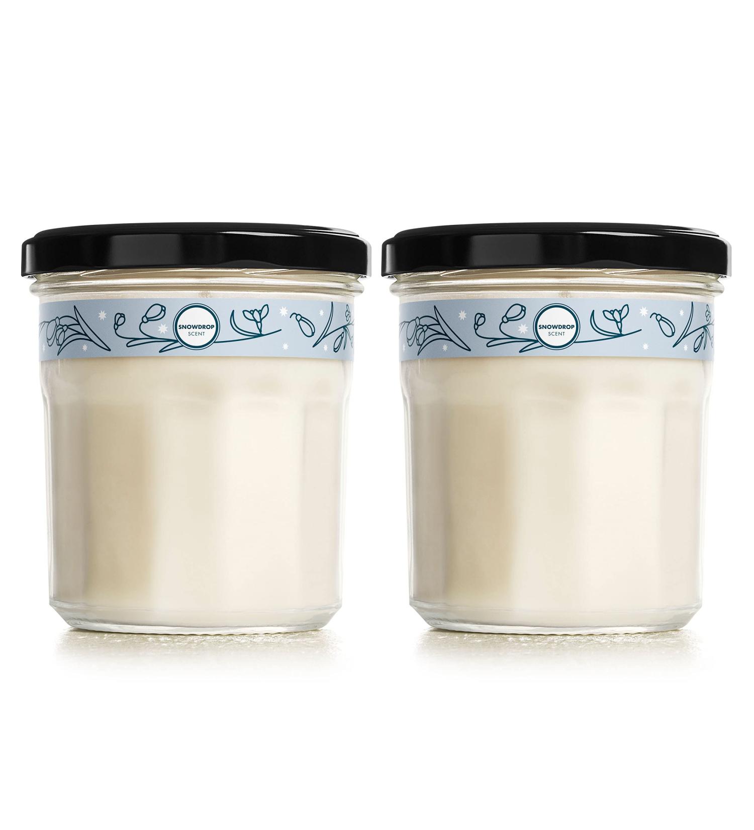 Mrs. Meyer's Limited Edition Snowdrop Scented Soy Aromatherapy Candle 7.2oz- Pack of 2 | 35 Hour Burn Time | Made with Soy Wax & Essential Oils - Buy Online on GoSupps.com