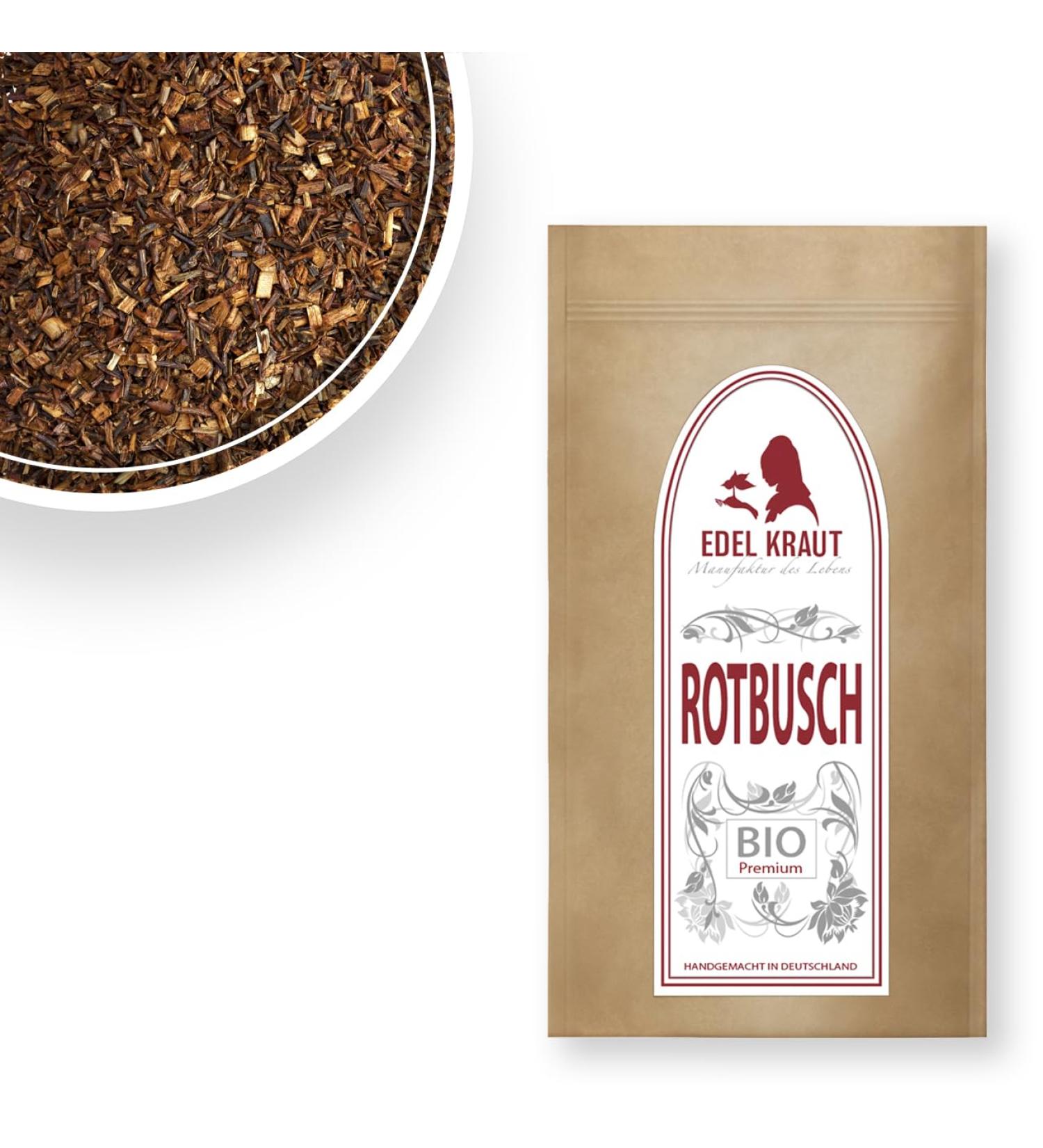 Organic Rooibos Tea 1kg - Premium KBA Red Bush Tea | Additive-Free Loose Cut | Noble Herb - Buy Online on GoSupps.com