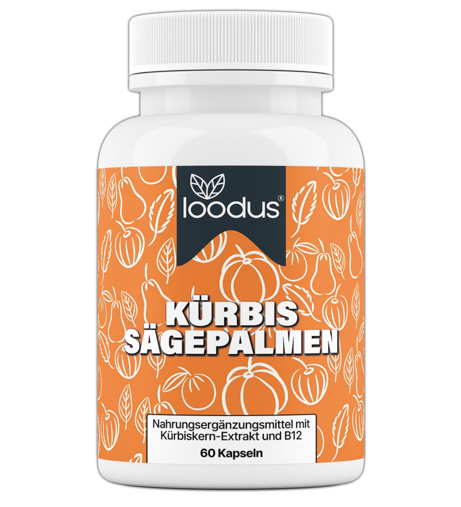 LOODUS Prosta Capsules High Dose Pumpkin Seed & Saw Palmetto Complex with Maca B6 Zinc & Selenium | Vegan 60 Capsules for Optimal Health - Buy Online on GoSupps.com